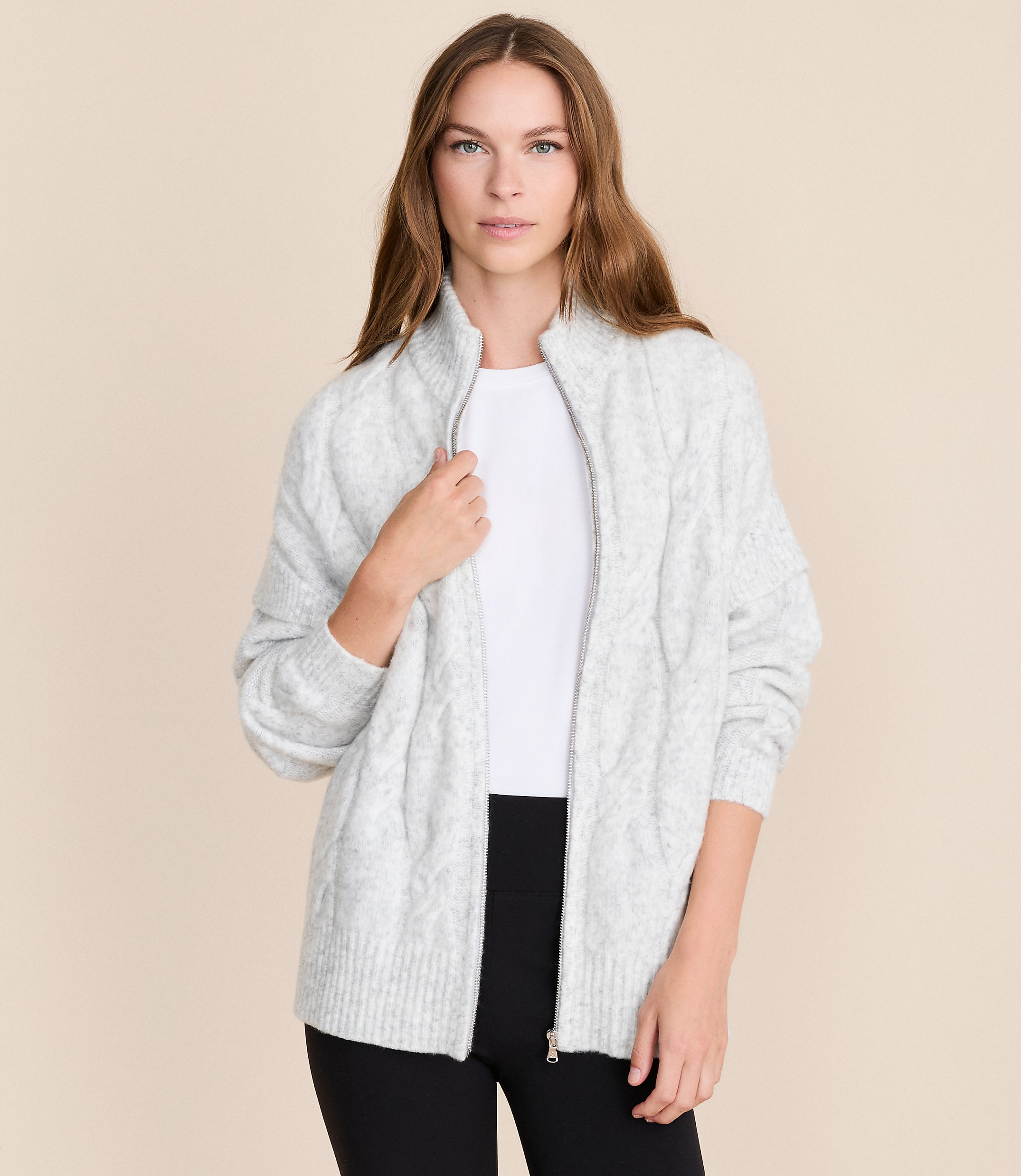 Lou & Grey Oversized Cable Coatigan