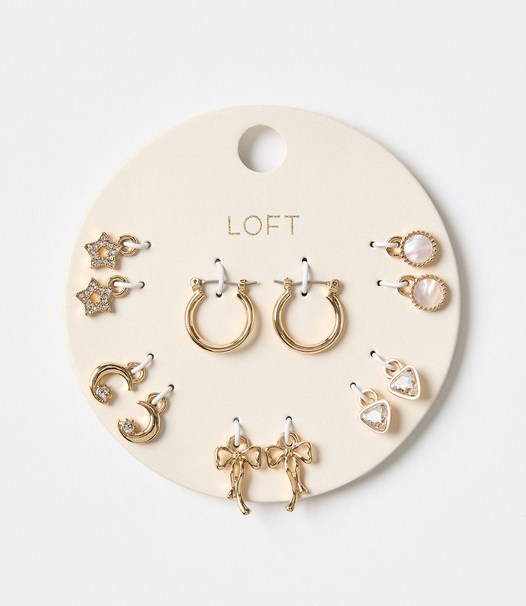 Charm Hoop Earring Set