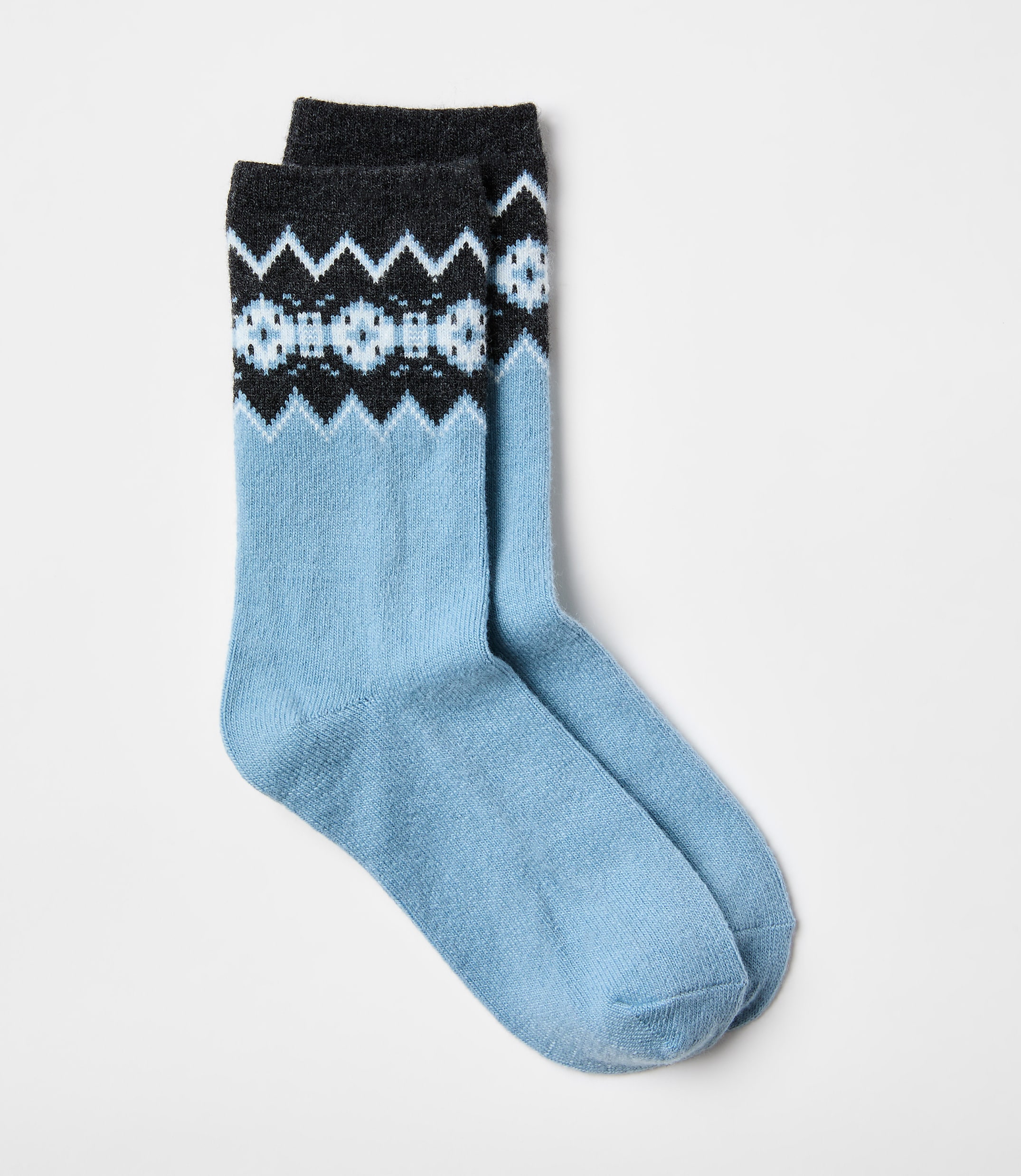 Fair Isle Cozy Crew Socks