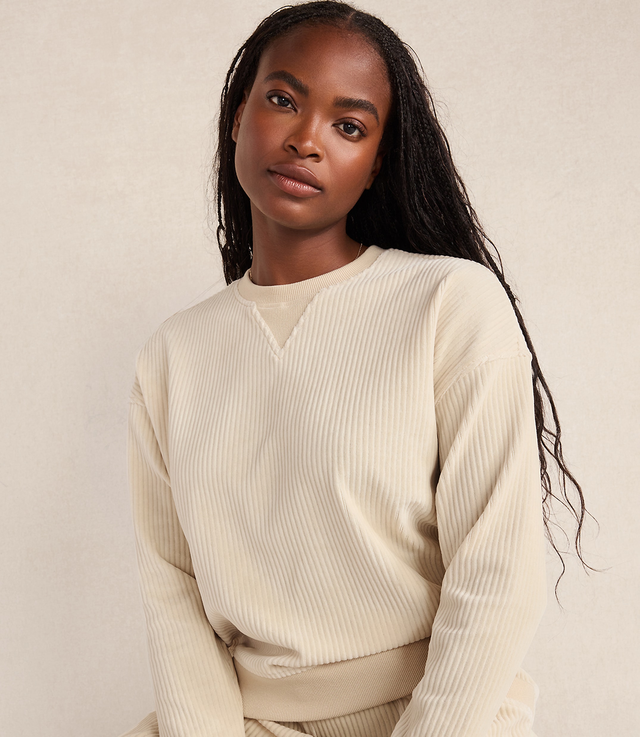 Haven Well Within Corded Velour Crewneck Pullover
