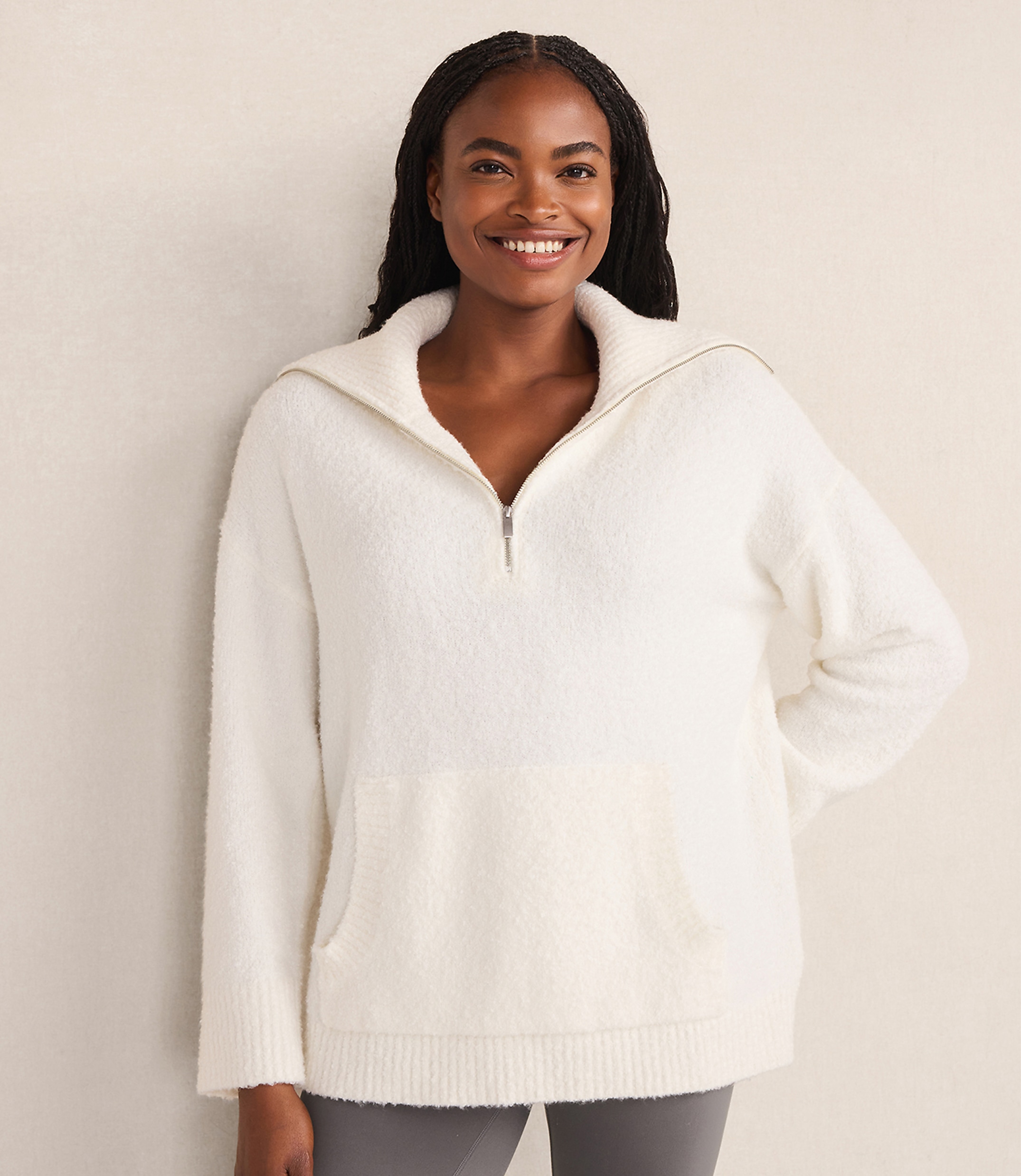Haven Well Within Boucle Half-Zip Pullover