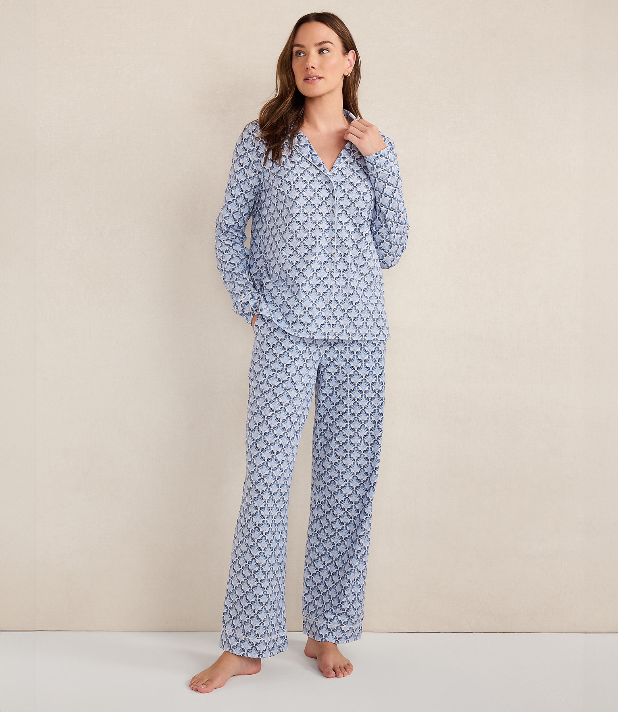 Haven Well Within Organic Cotton Jersey Seashell Sleep Set