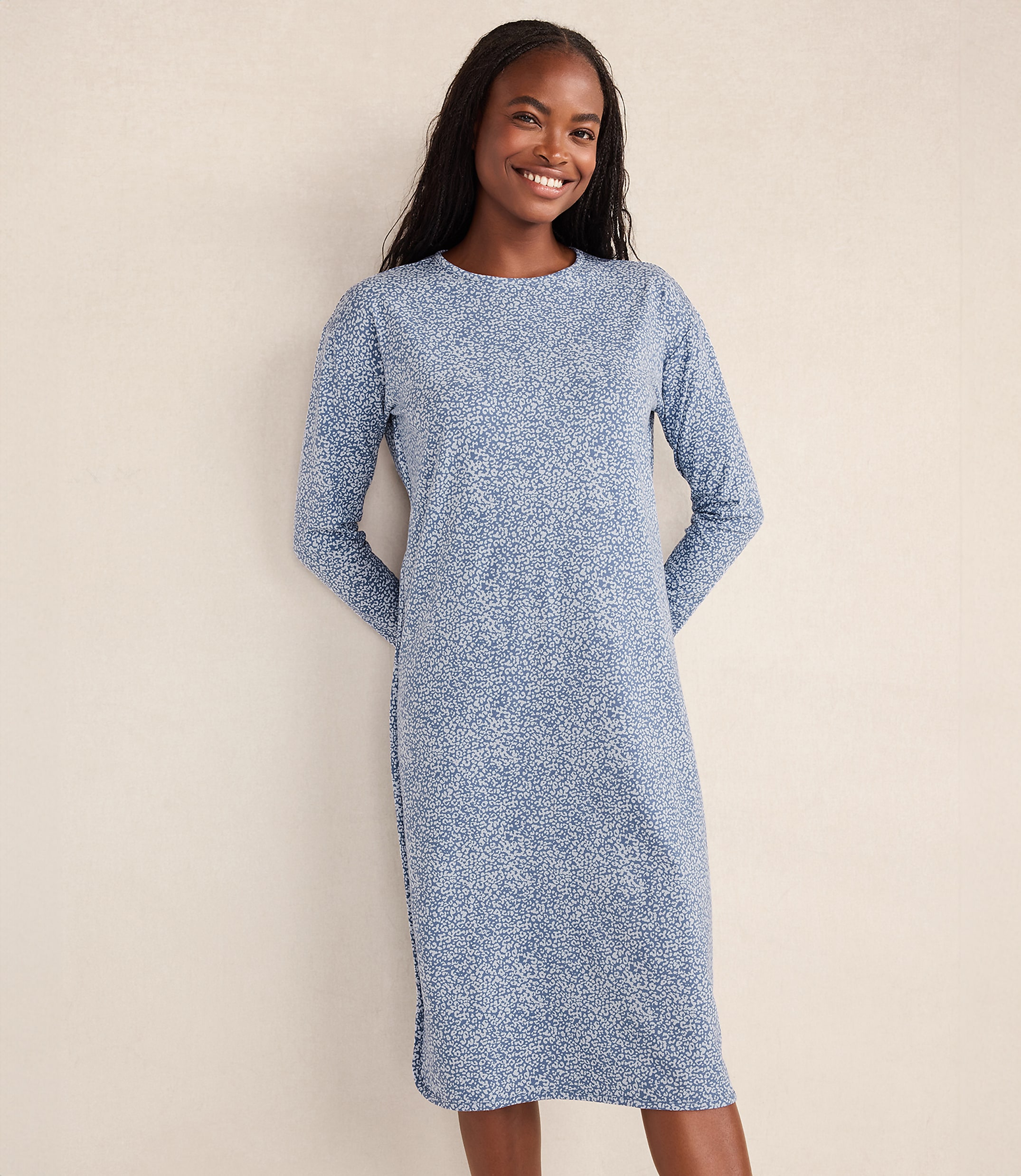 Haven Well Within Organic Cotton Jersey Bold Stripe Sleep Dress