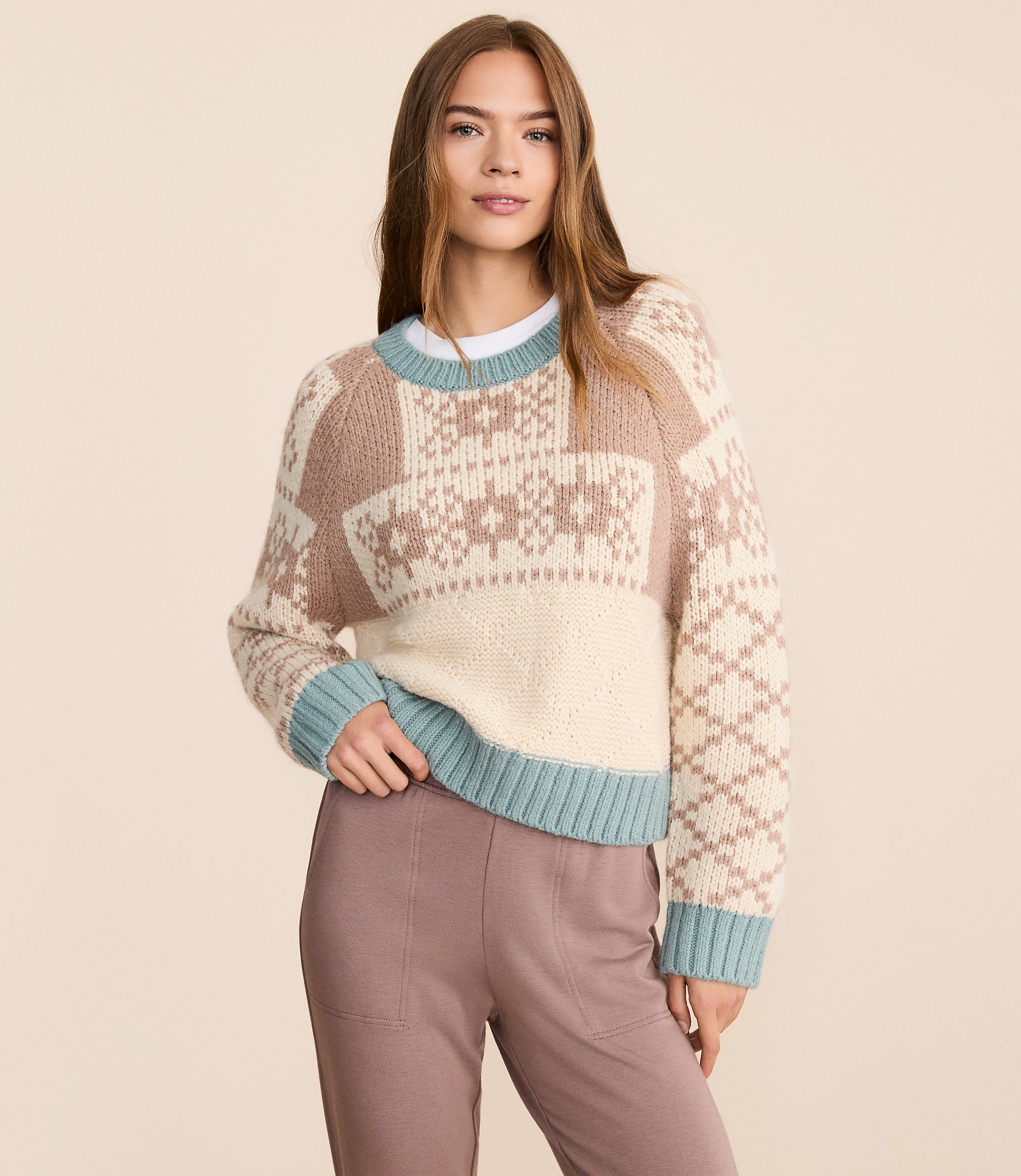 Lou & Grey Geo Fair Isle Sweater