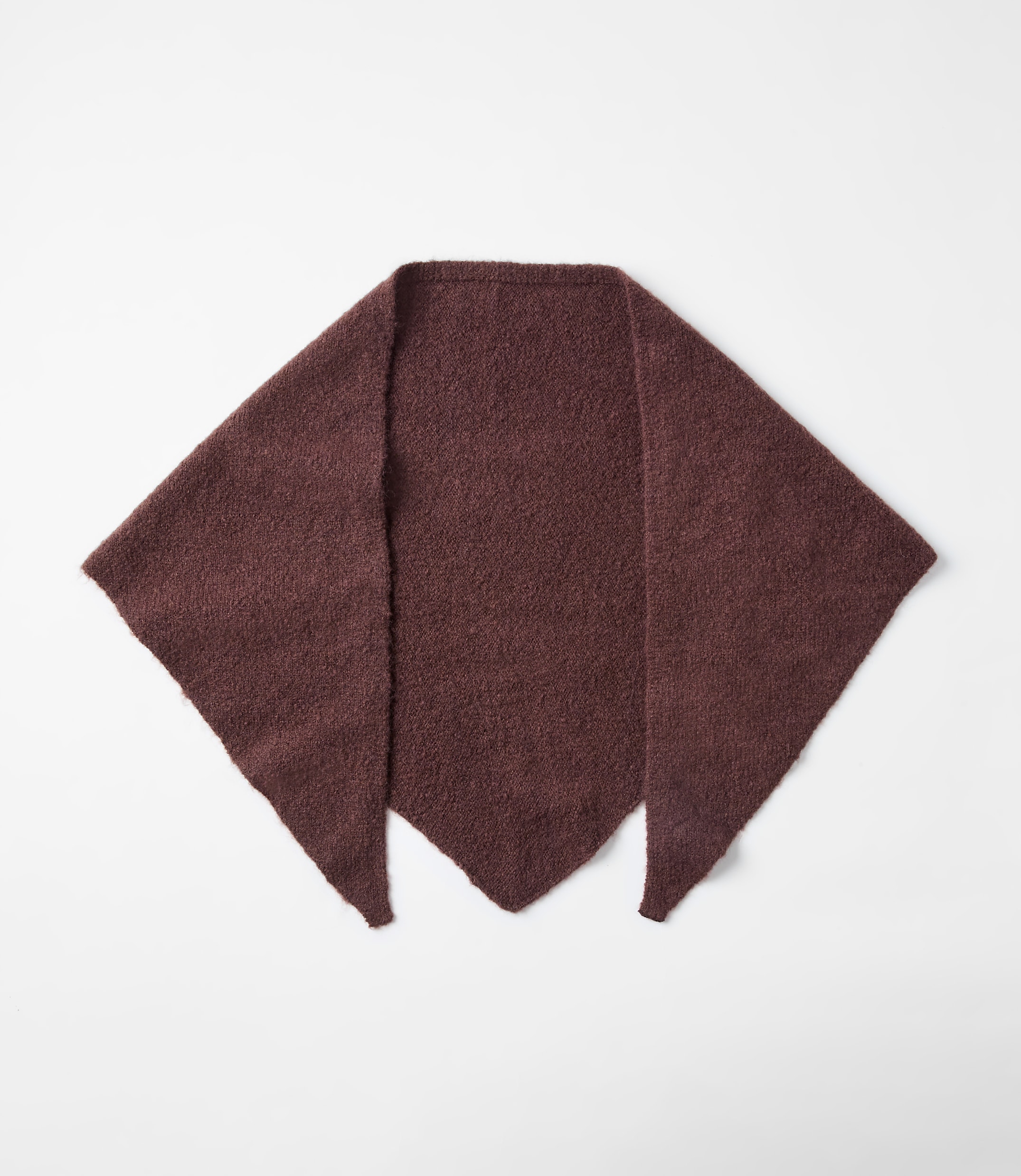 Brushed Knit Triangle Scarf