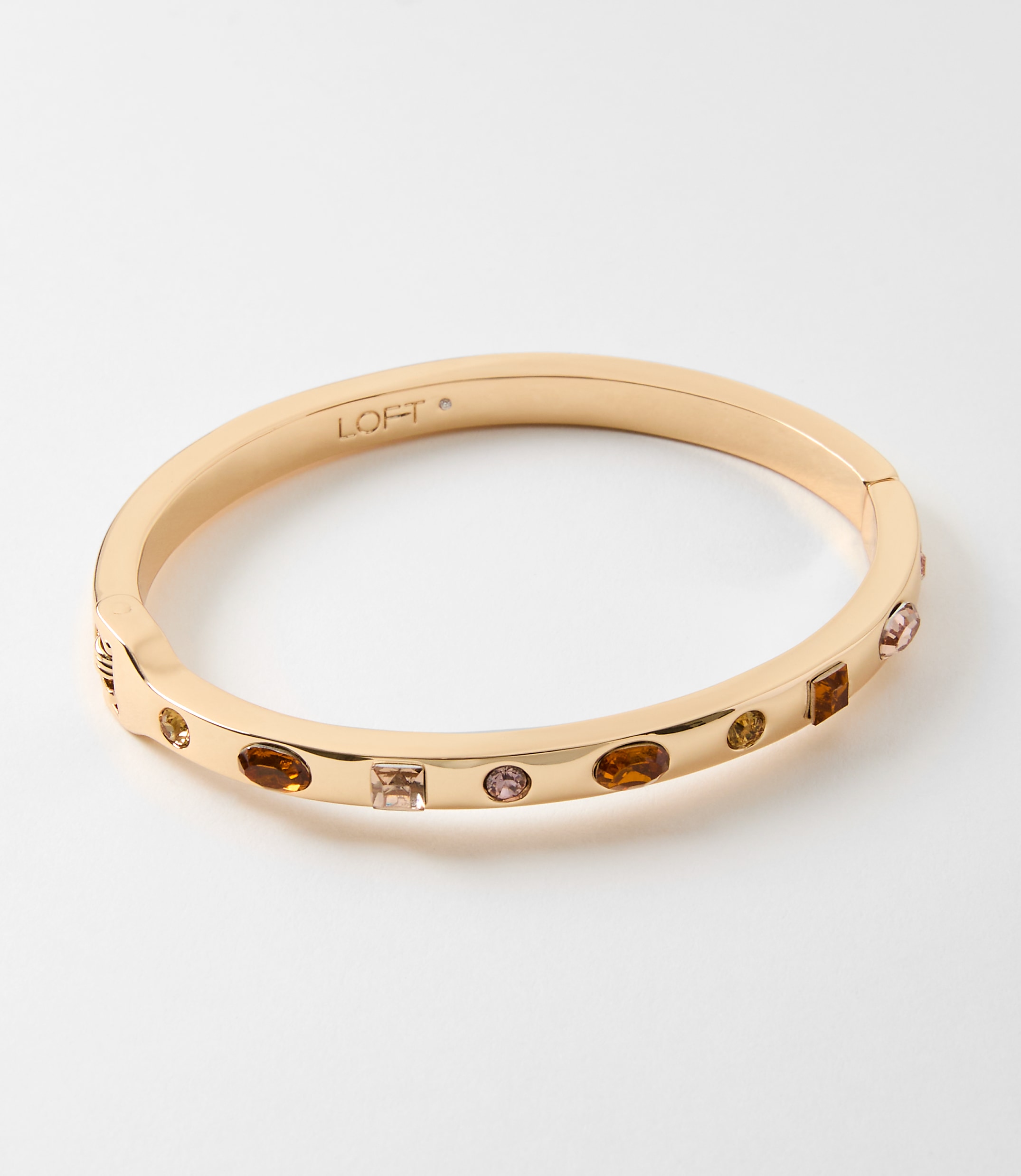 Mixed Crystal Bangle Bracelet
