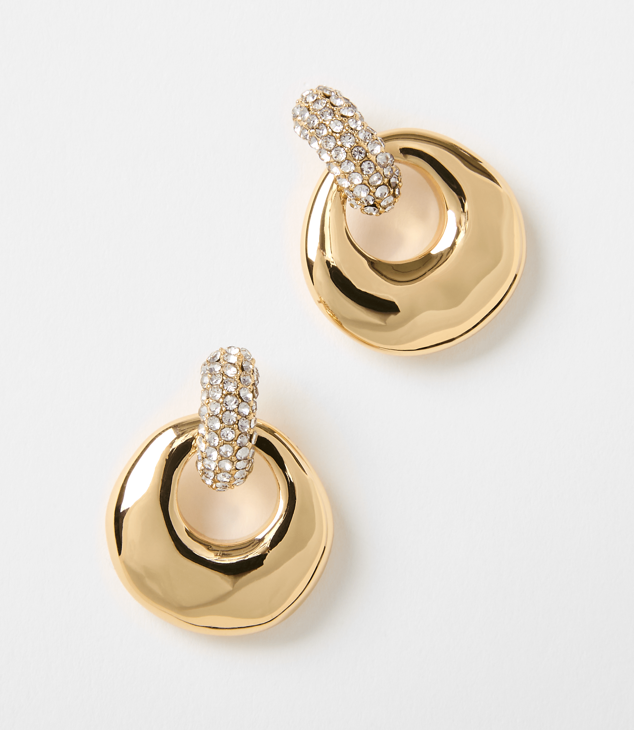 Sparkle Circle Drop Earrings