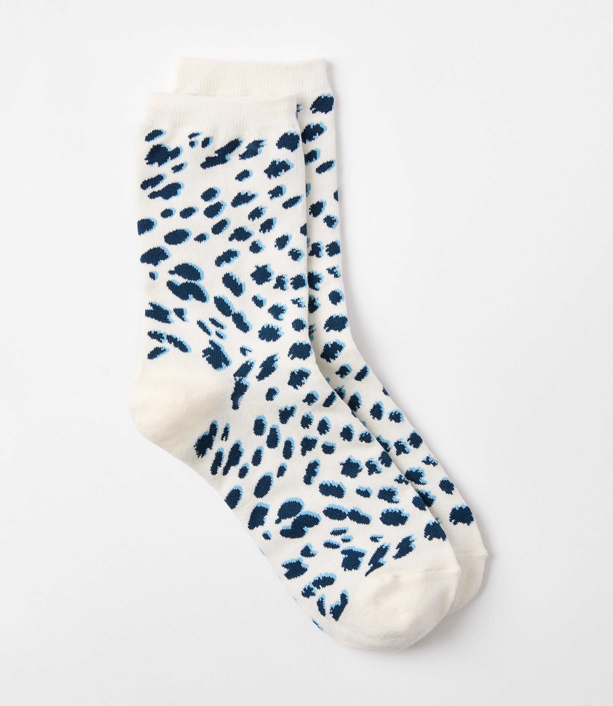 Leopard Print Cozy Crew Socks