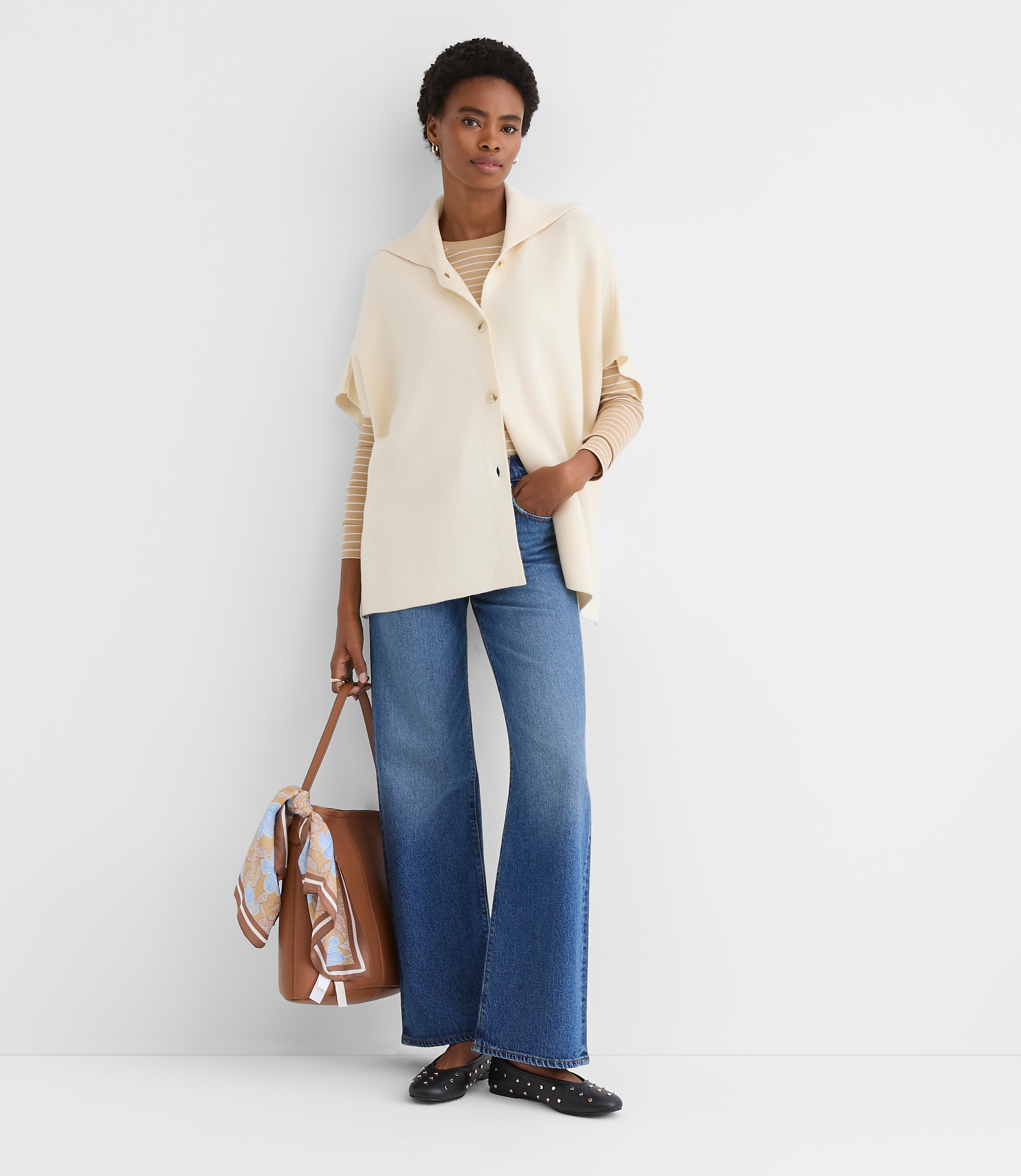 Knit Cape Jacket