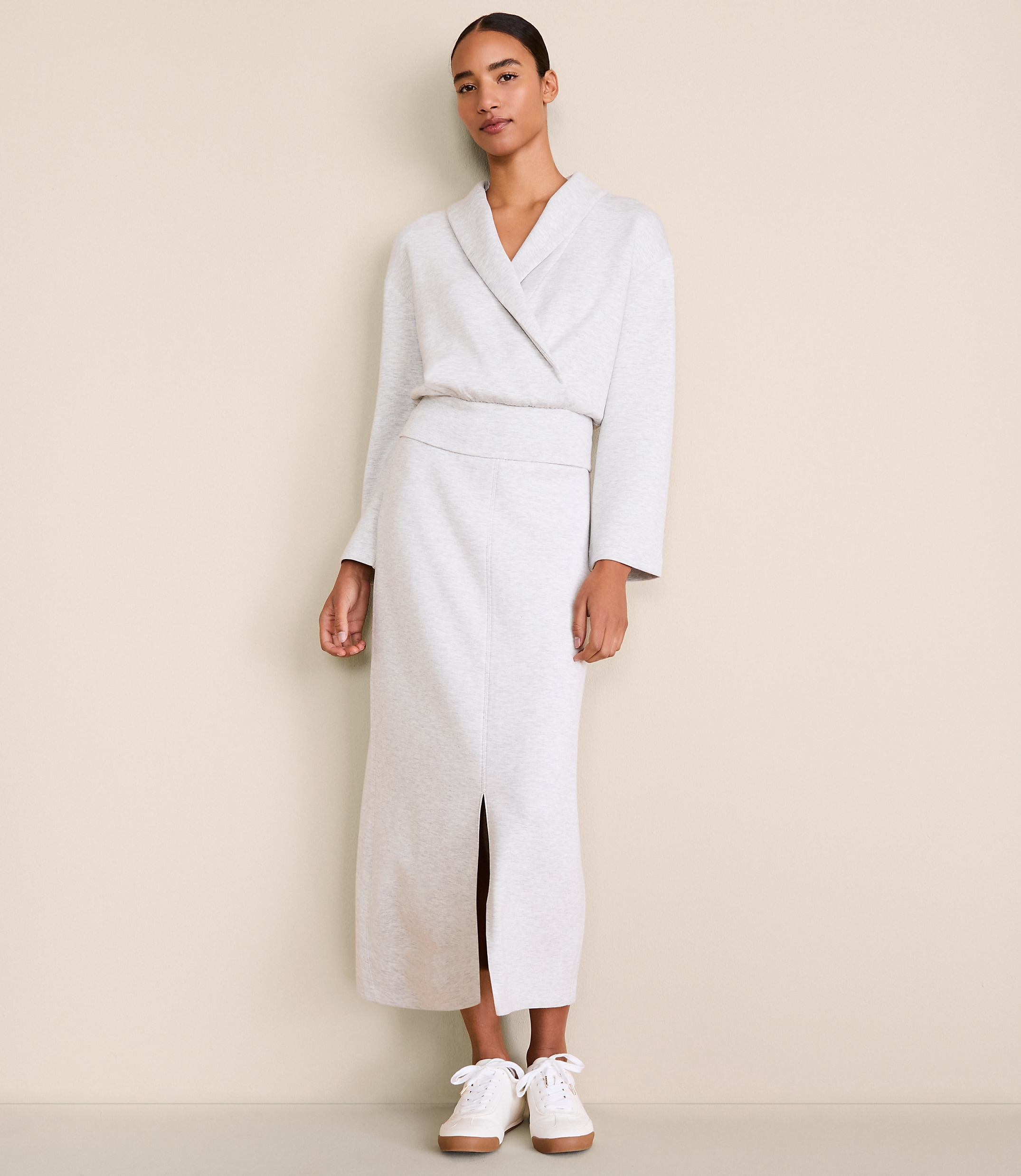 Lou & Grey Heathered Scubasoft Maxi Skirt