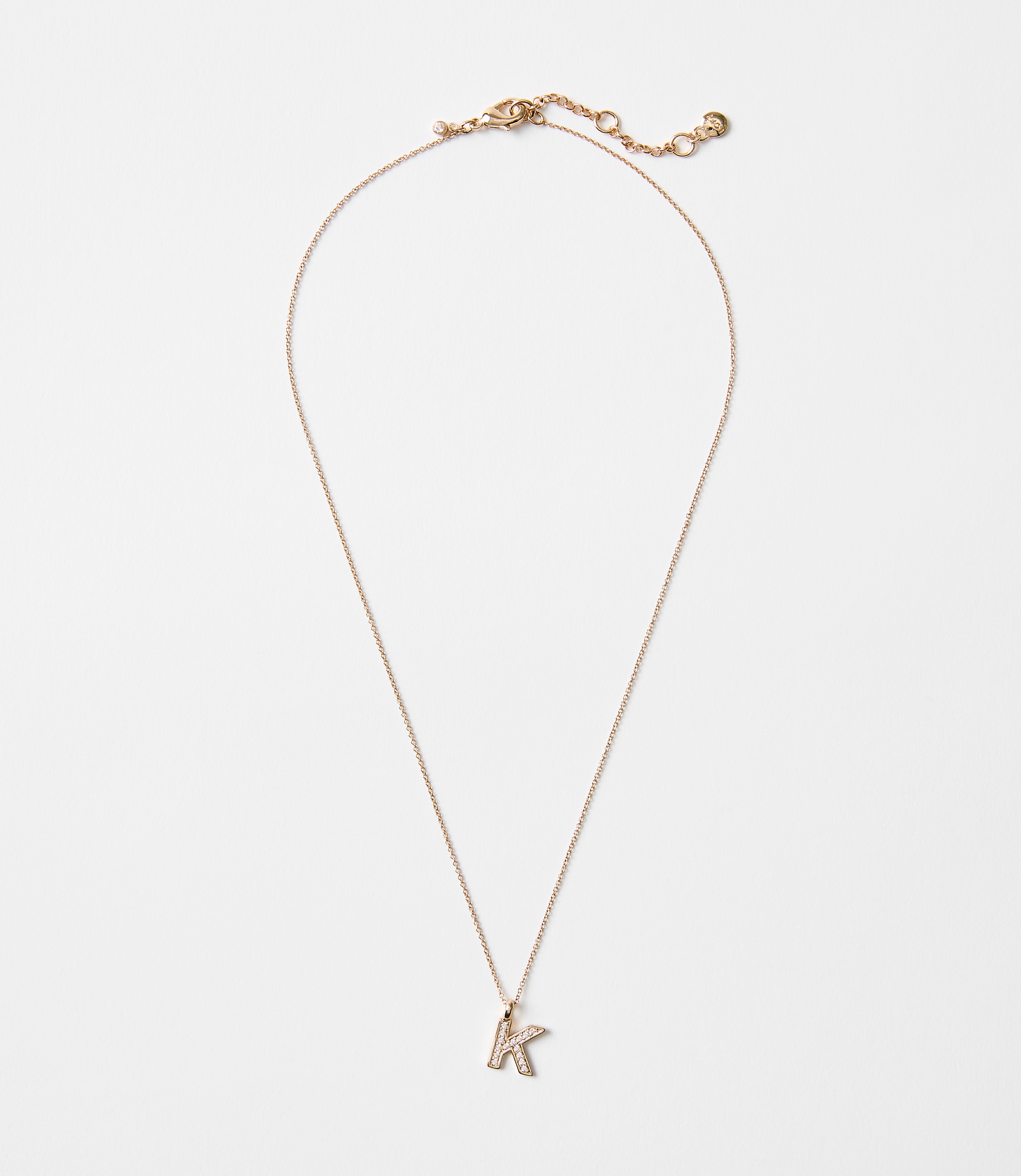 Pave Initial Necklace