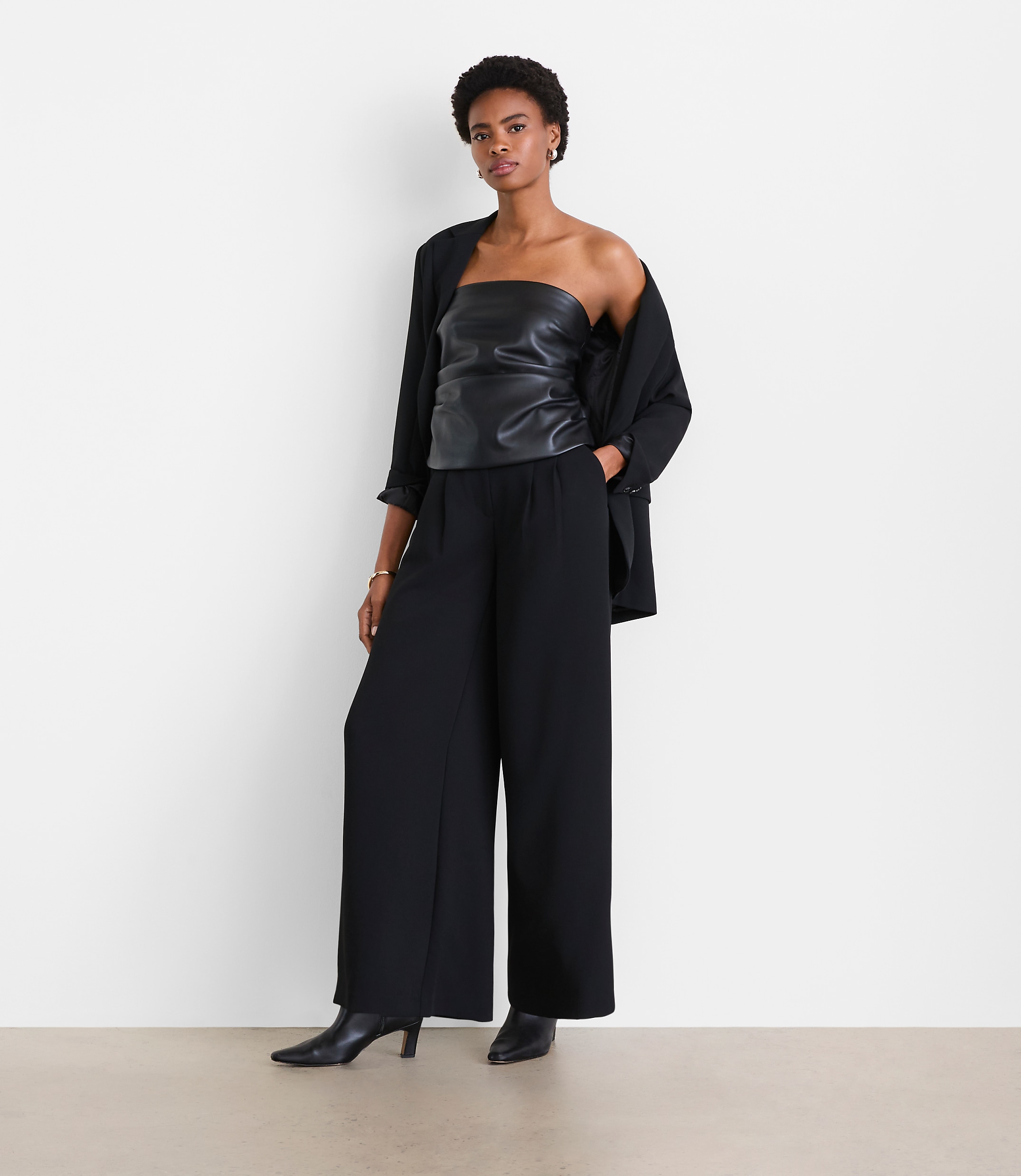 LOFT Versa Faux Leather Bustier