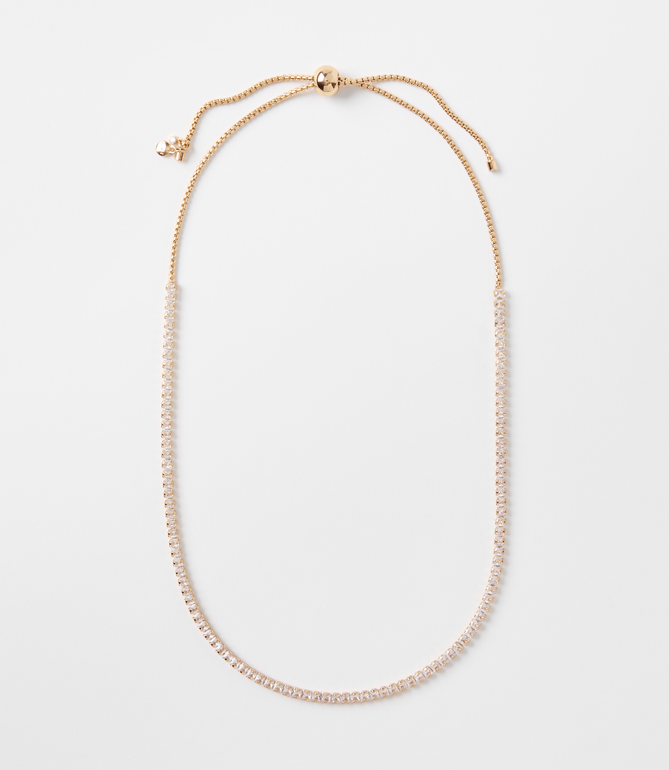 Pull Tie Tennis Necklace