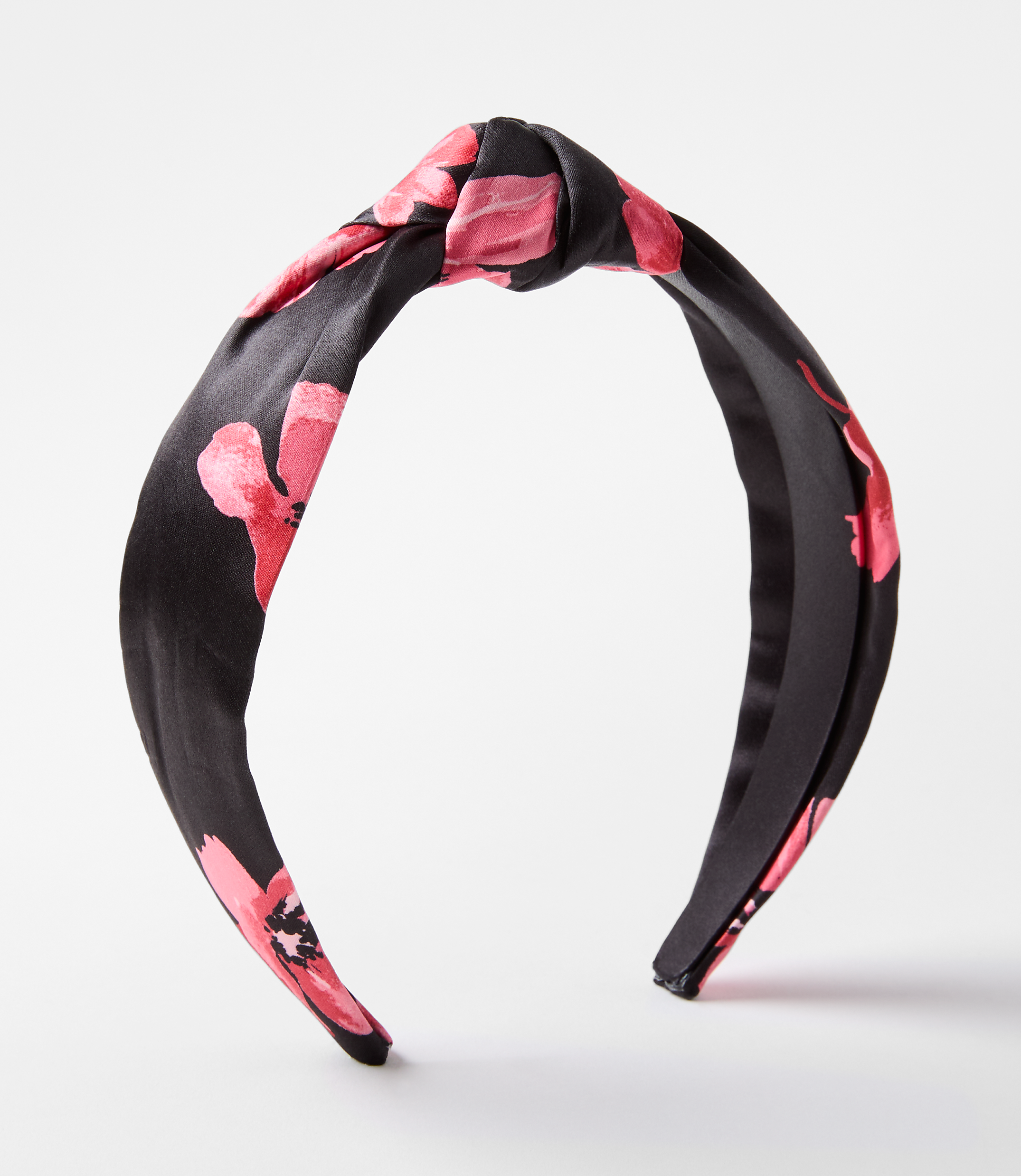 Floral Satin Knot Headband