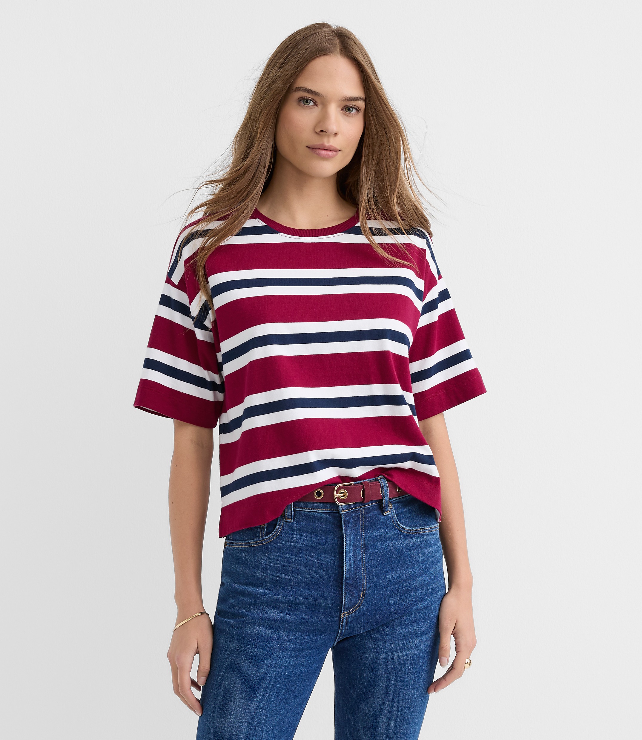 Striped Jersey Modern Tee