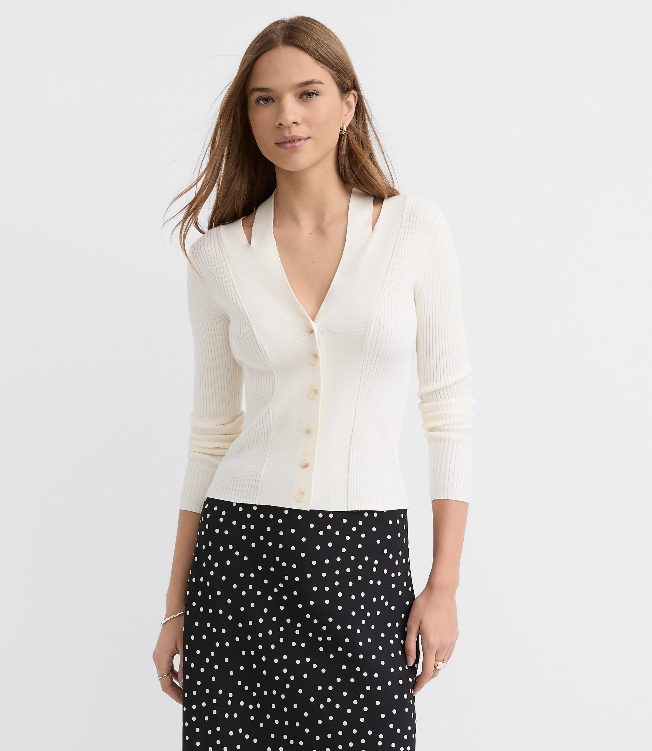 Halter Cutout Cardigan