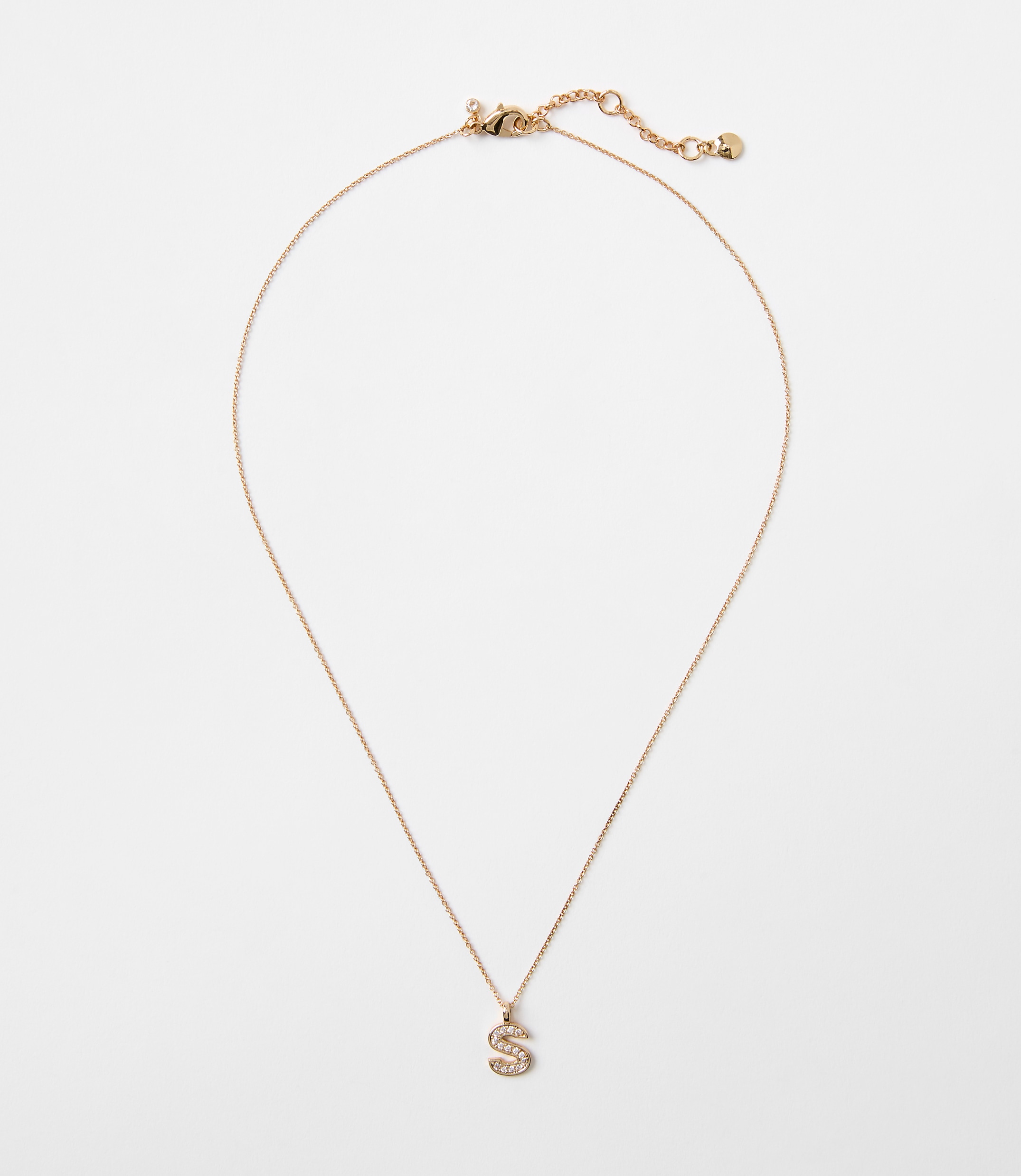 Pave Initial Necklace