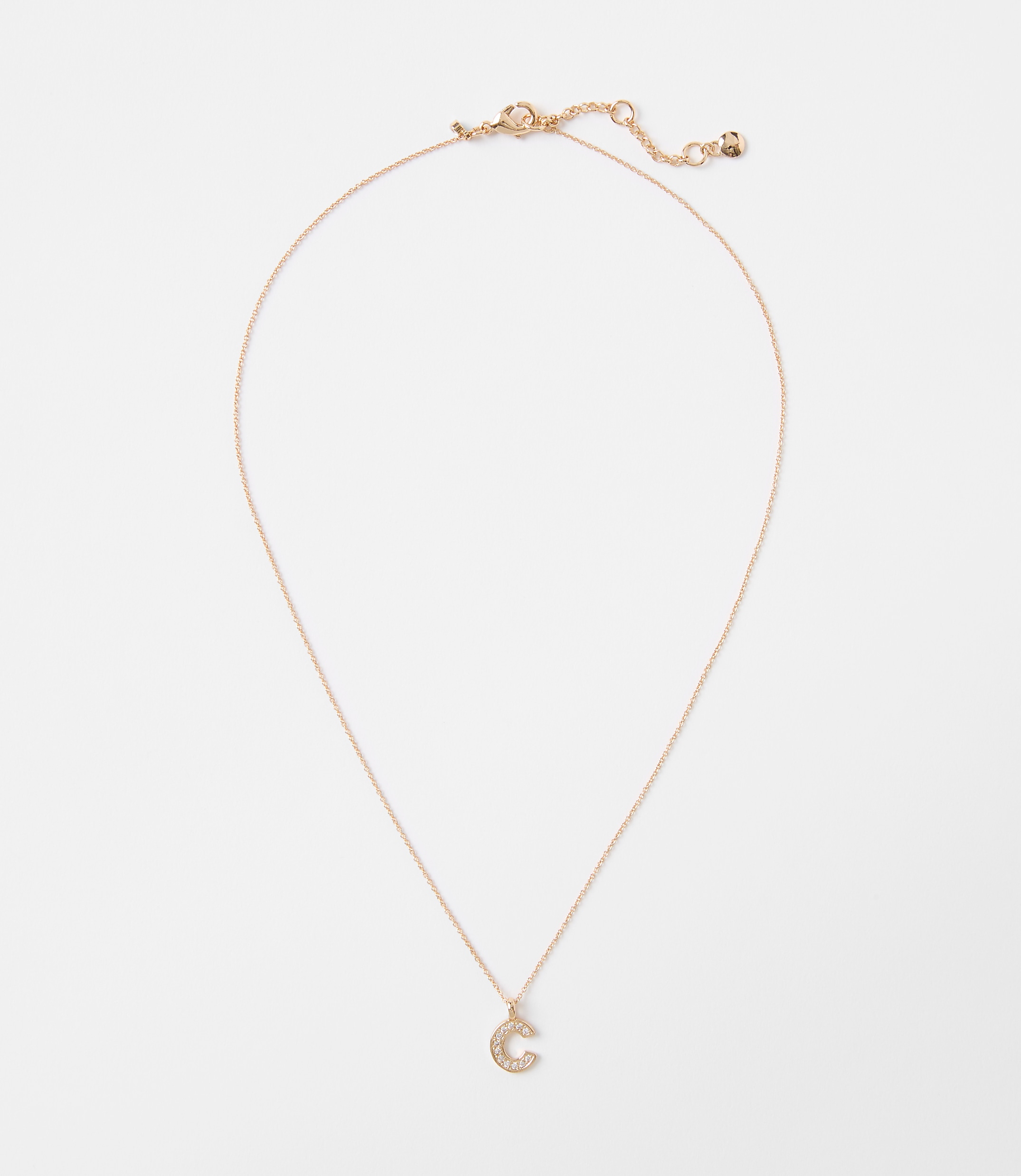 Pave Initial Necklace
