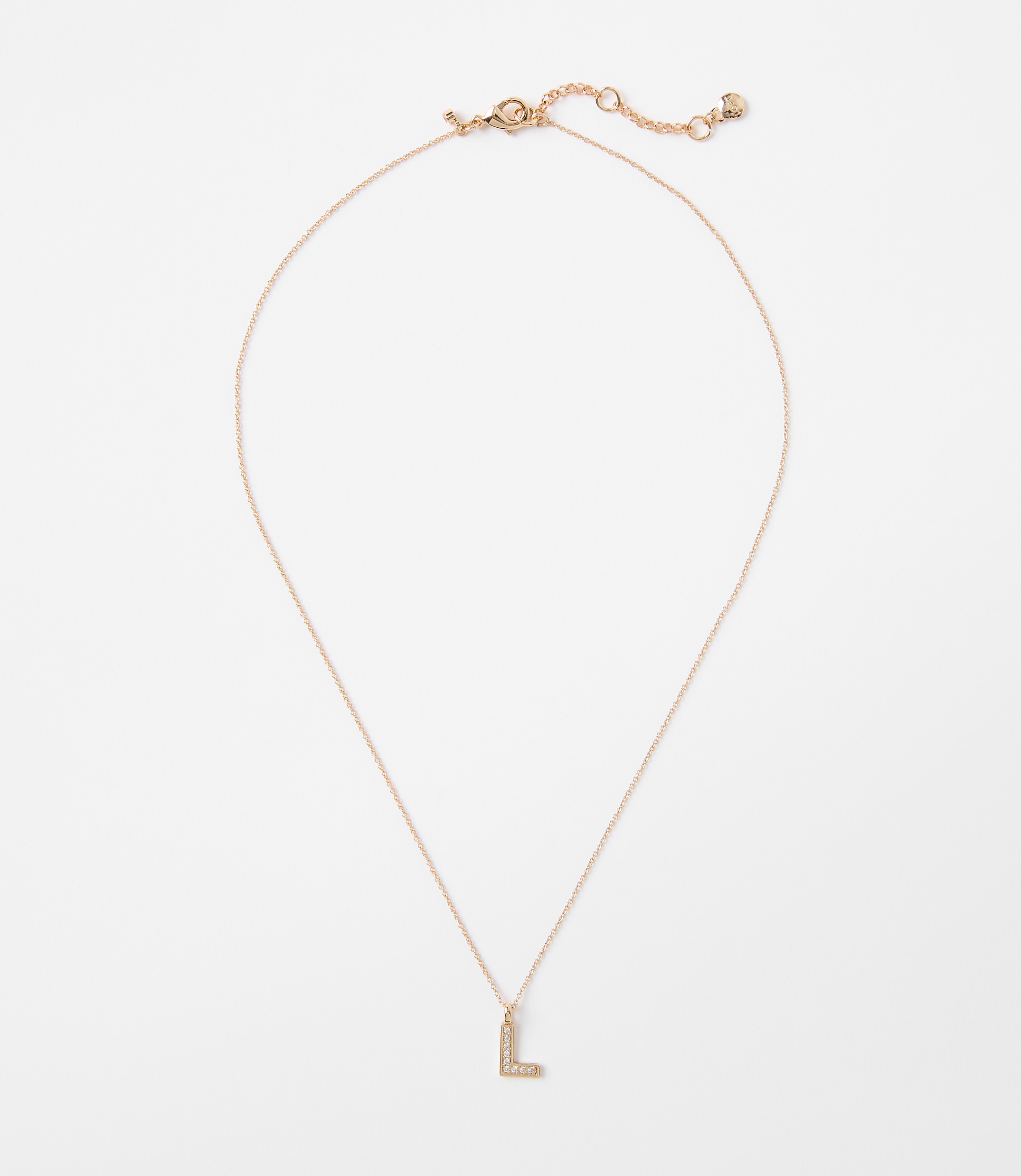 Pave Initial Necklace