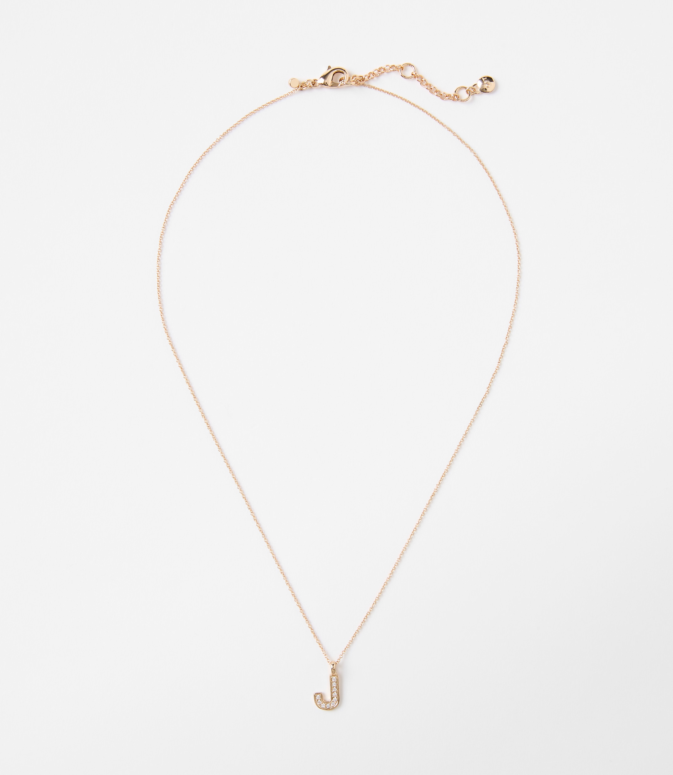 Pave Initial Necklace