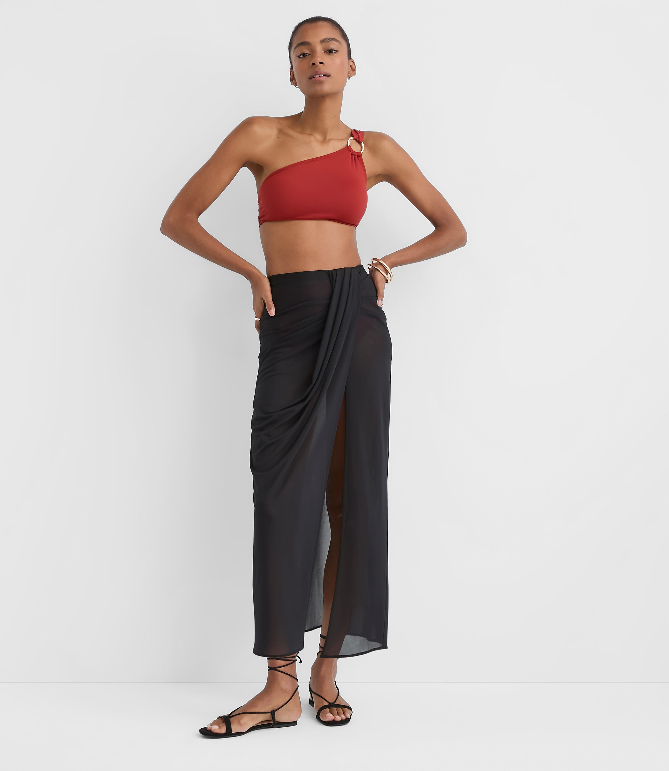 LOFT Beach Mesh Pareo Skirt