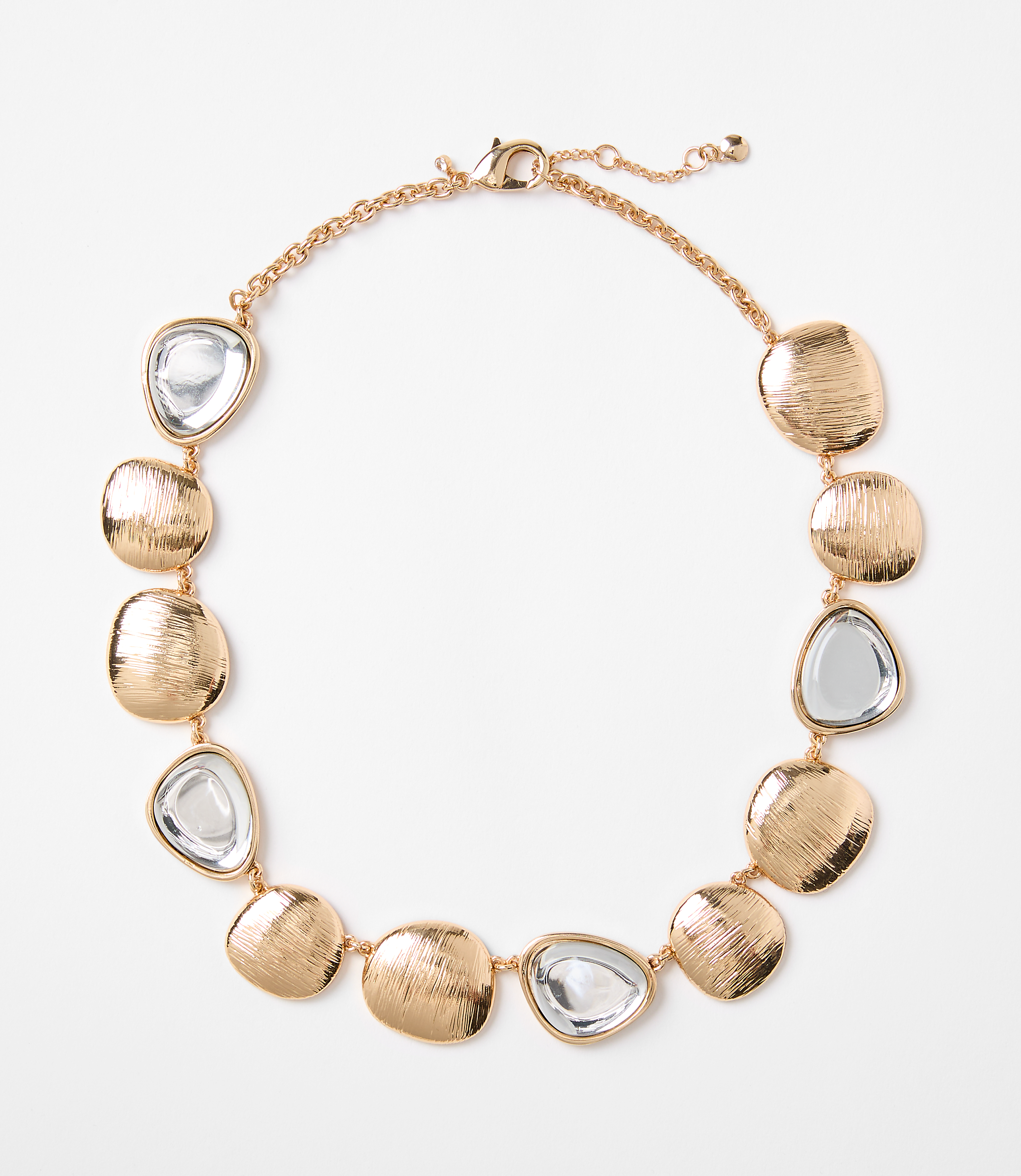 Mixed Metal Statement Necklace