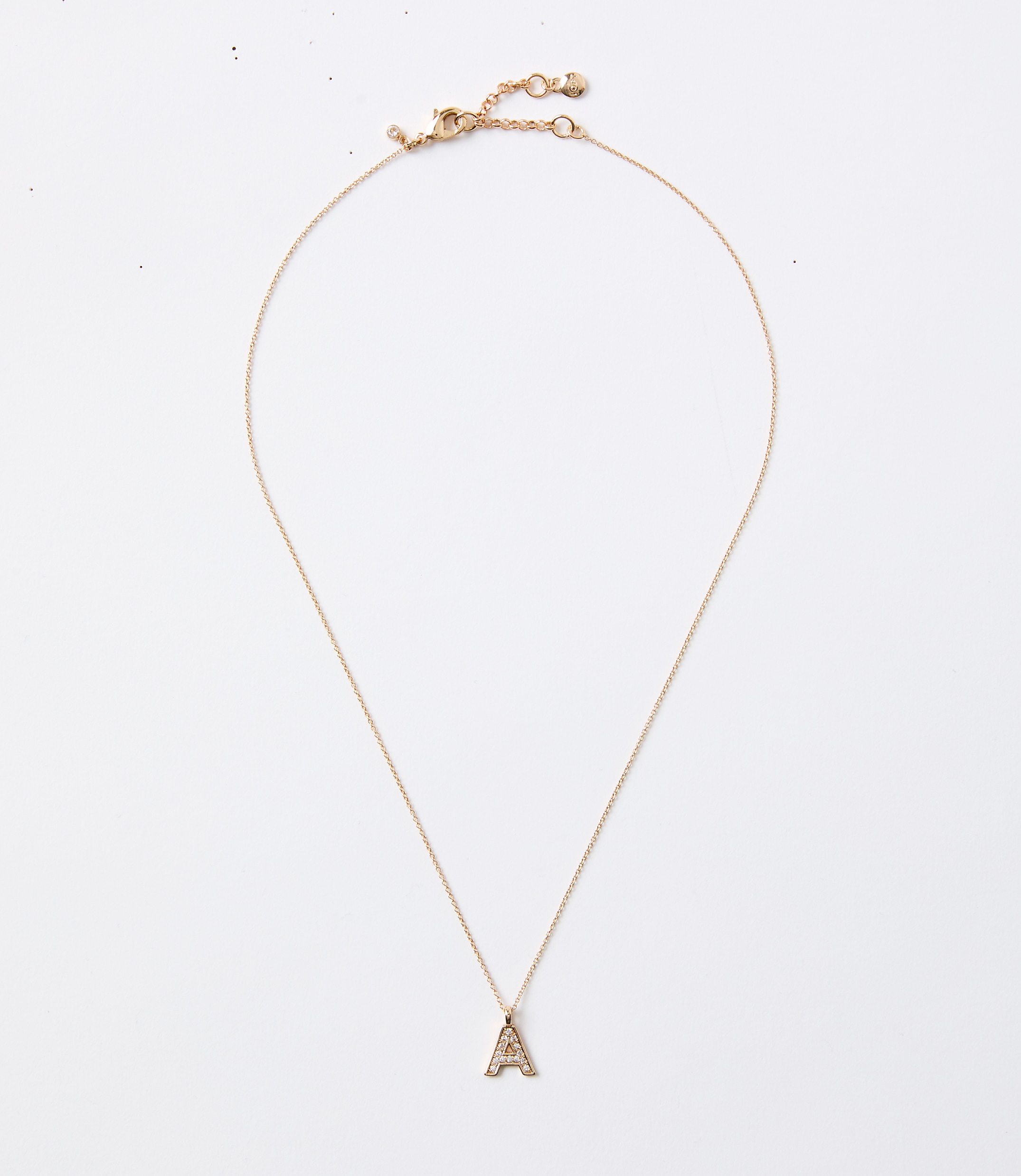 Pave Initial Necklace