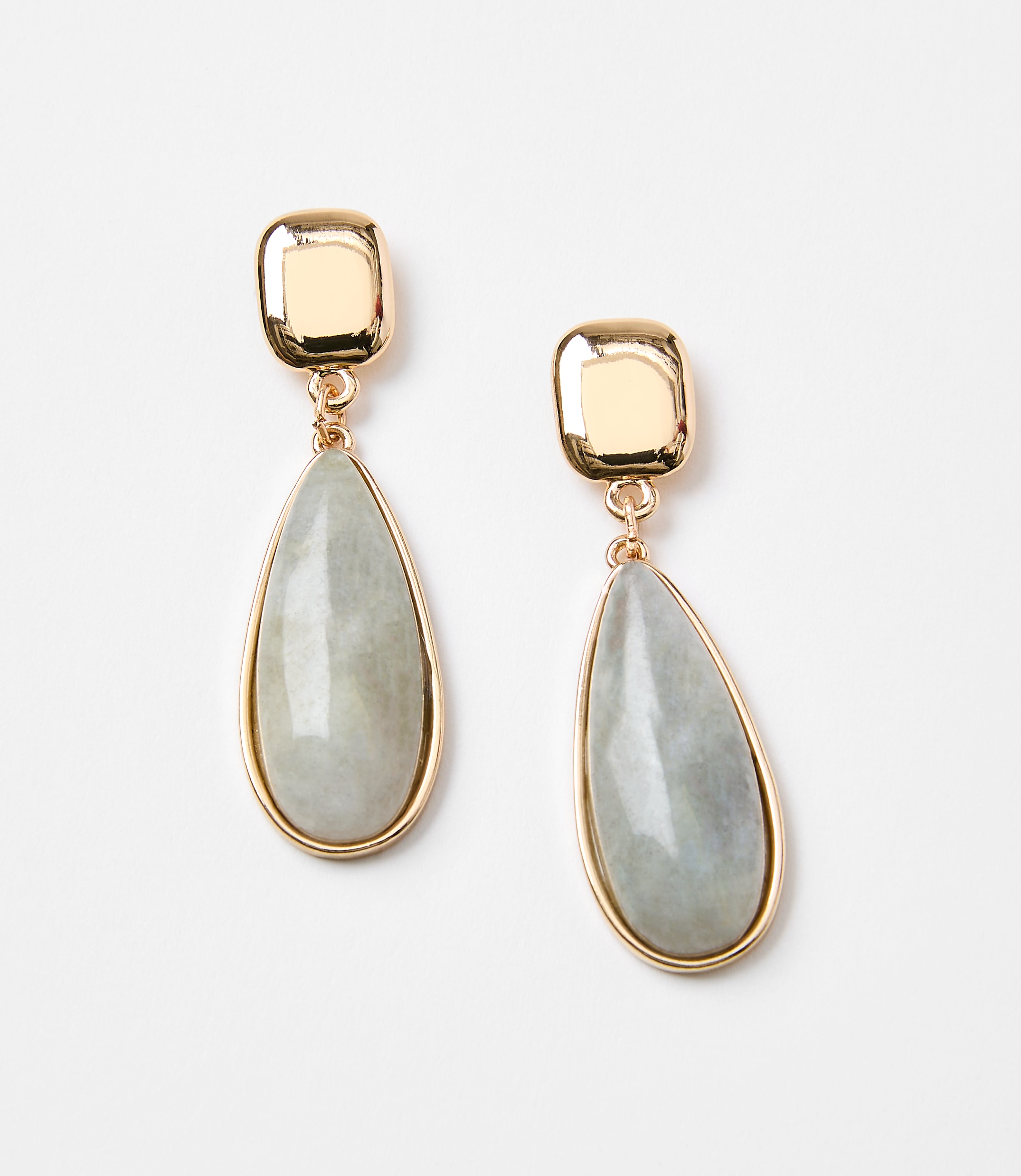Marbleized Teardrop Earrings