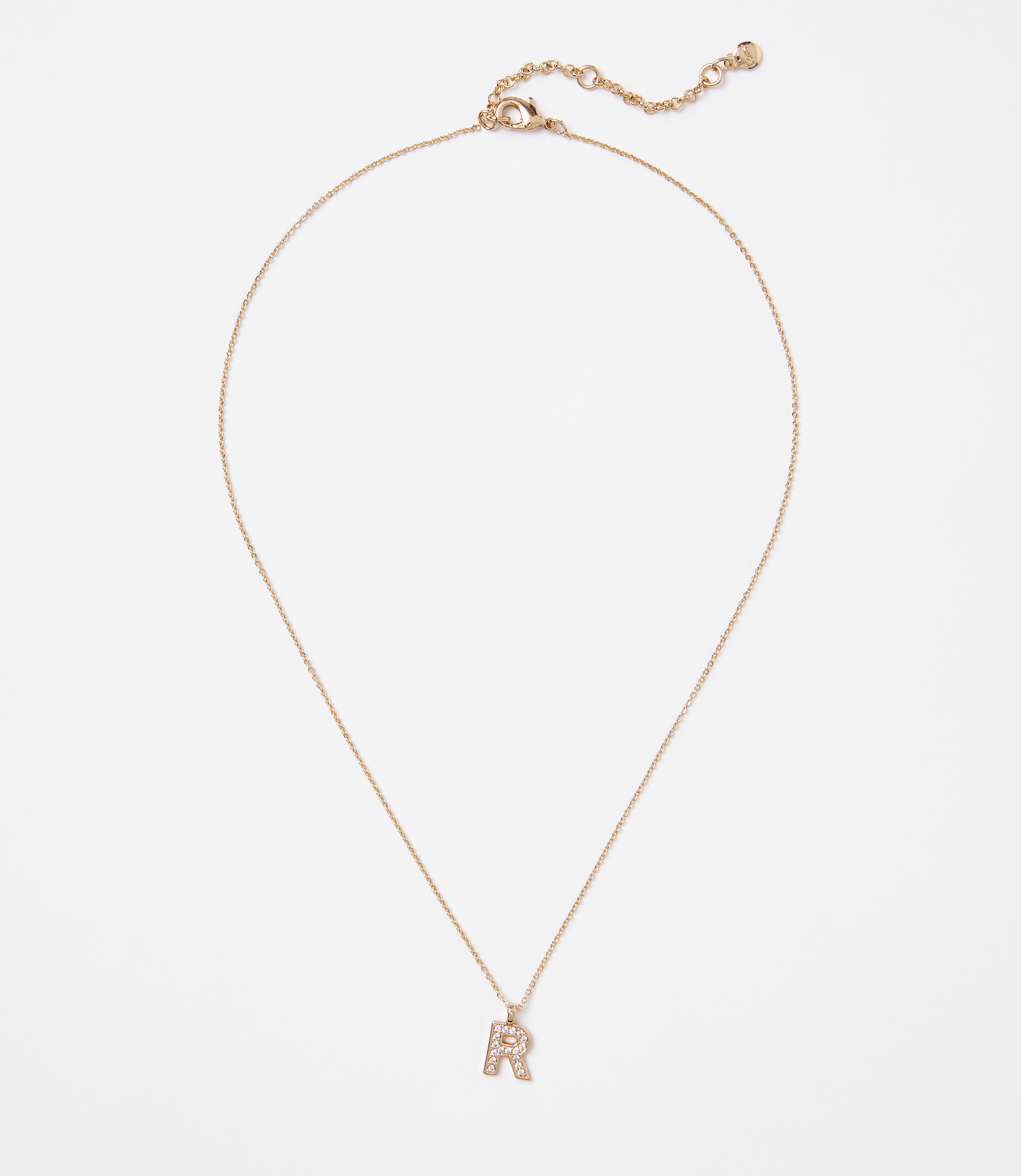 Pave Initial Necklace
