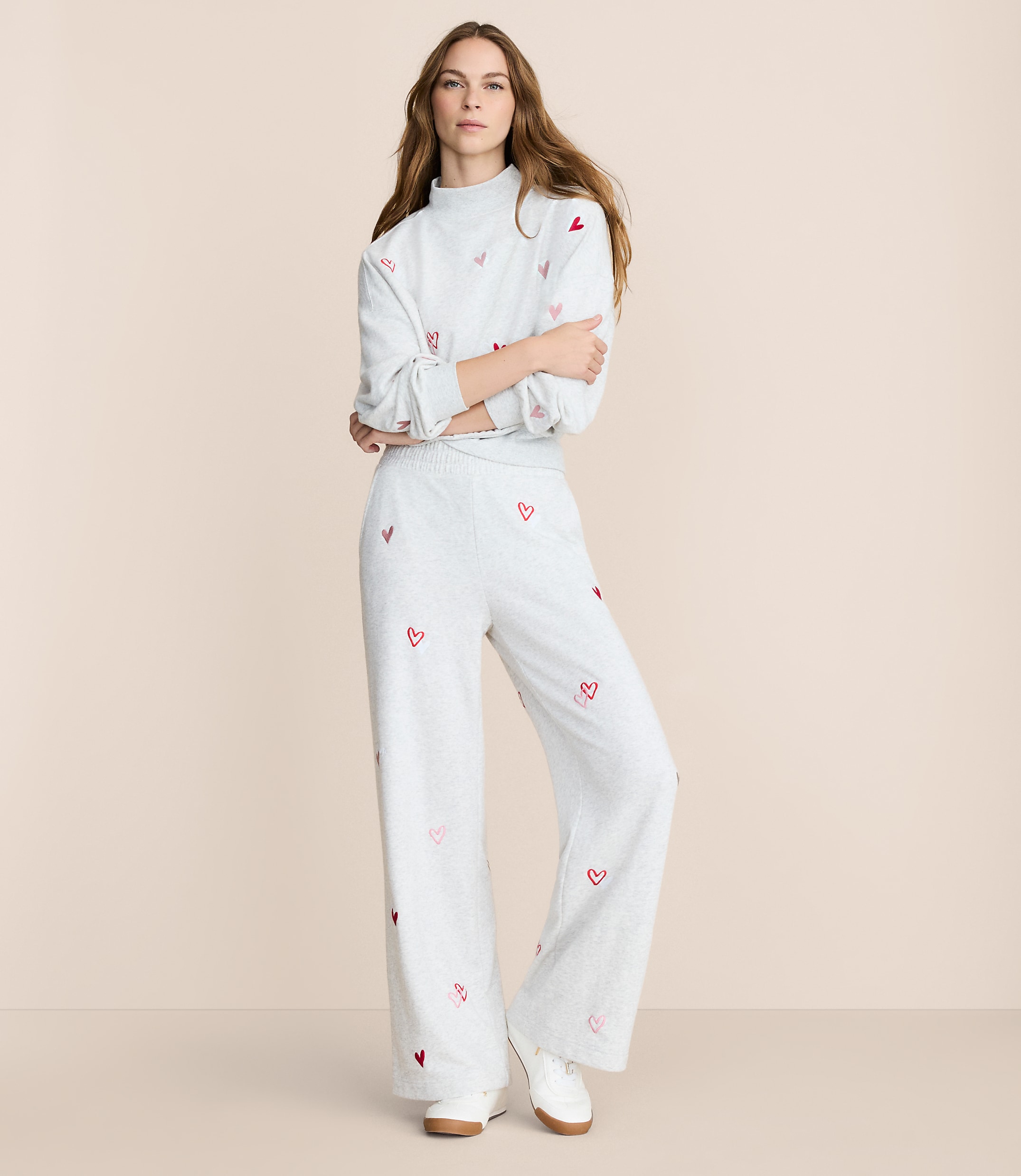 Petite Lou & Grey Heart Cozy Cotton Wide Leg Pants