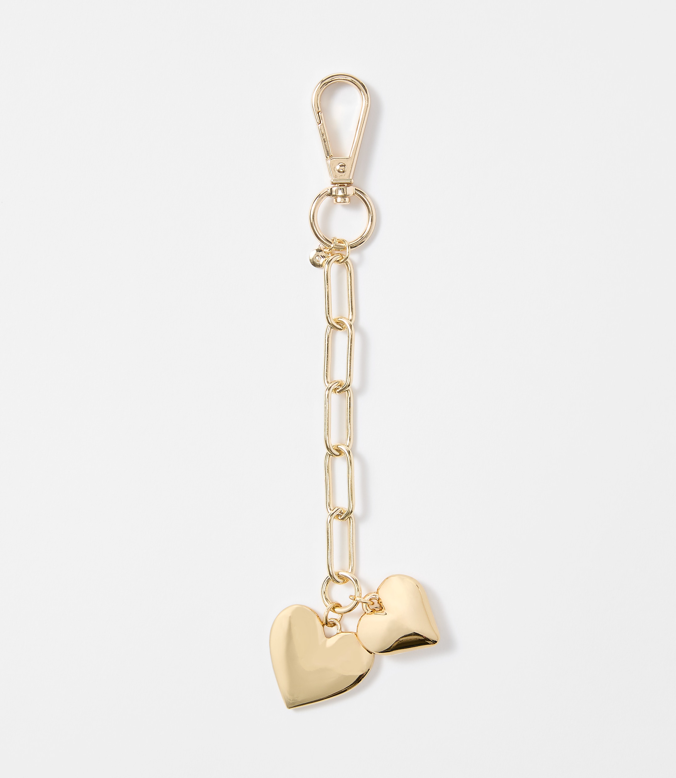 Double Heart Bag Charm
