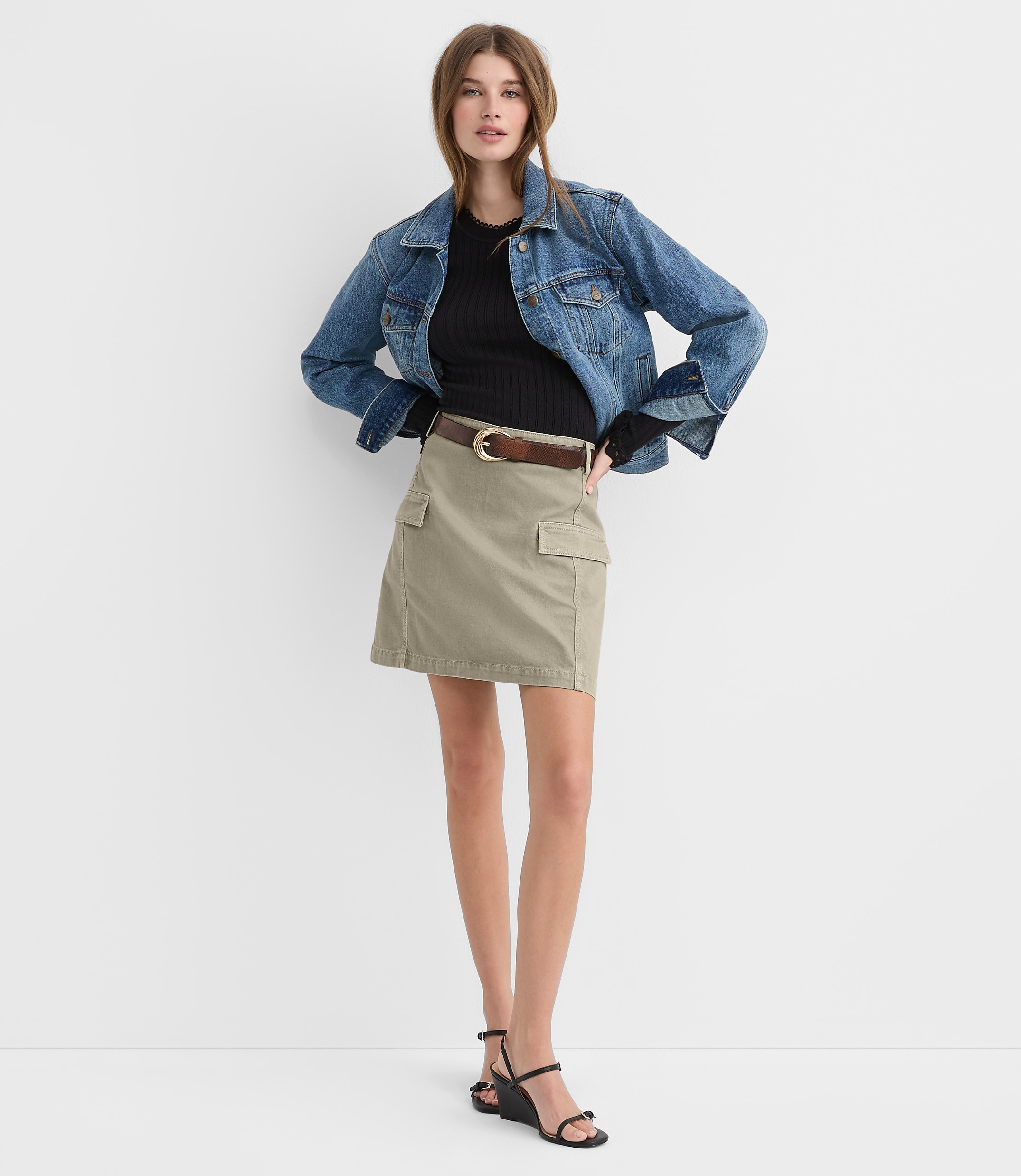 Utility Pocket Mini Skirt