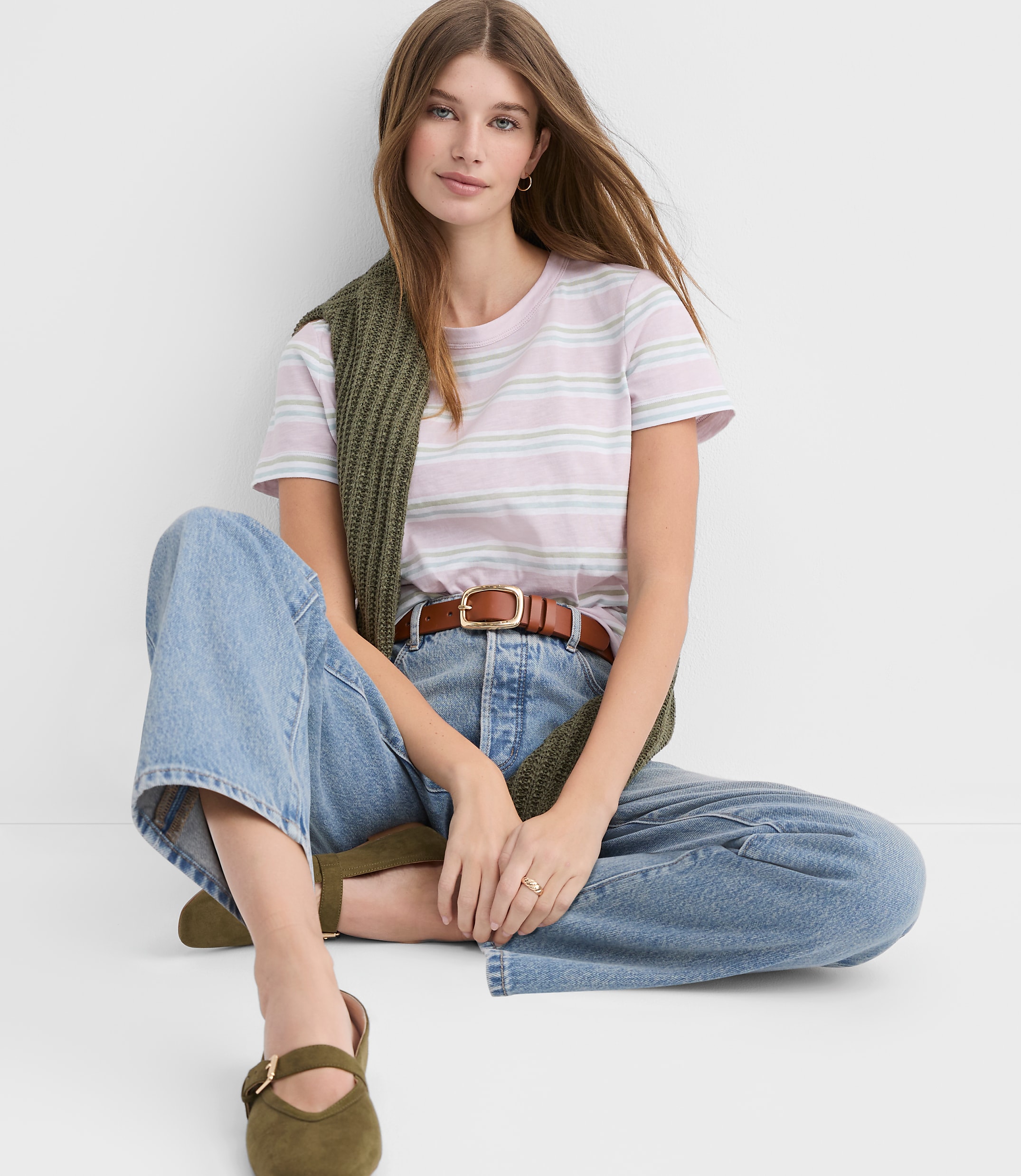 Striped Everyday Crew Tee