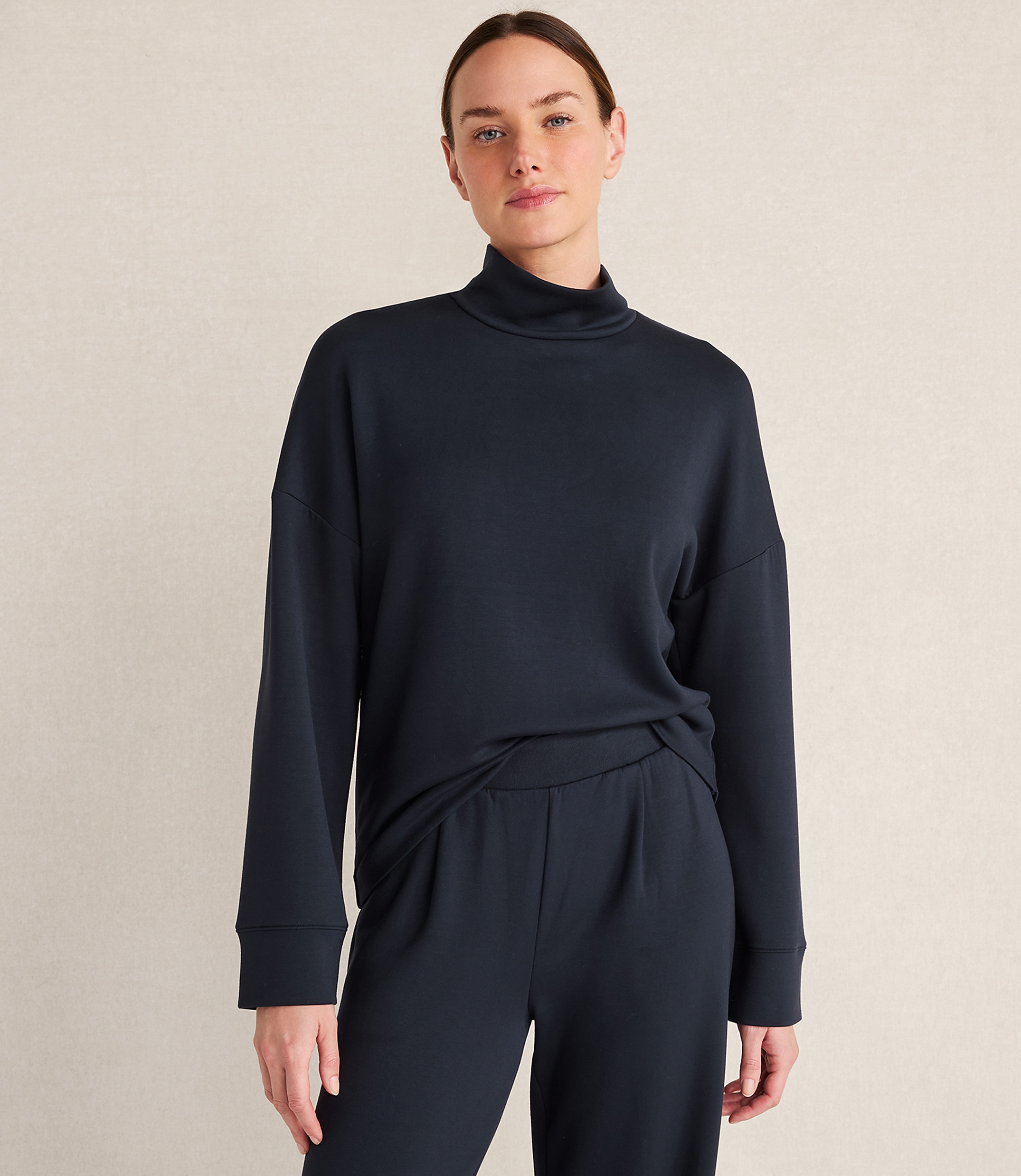 Haven Well Within Soft Knit Mock Neck Top