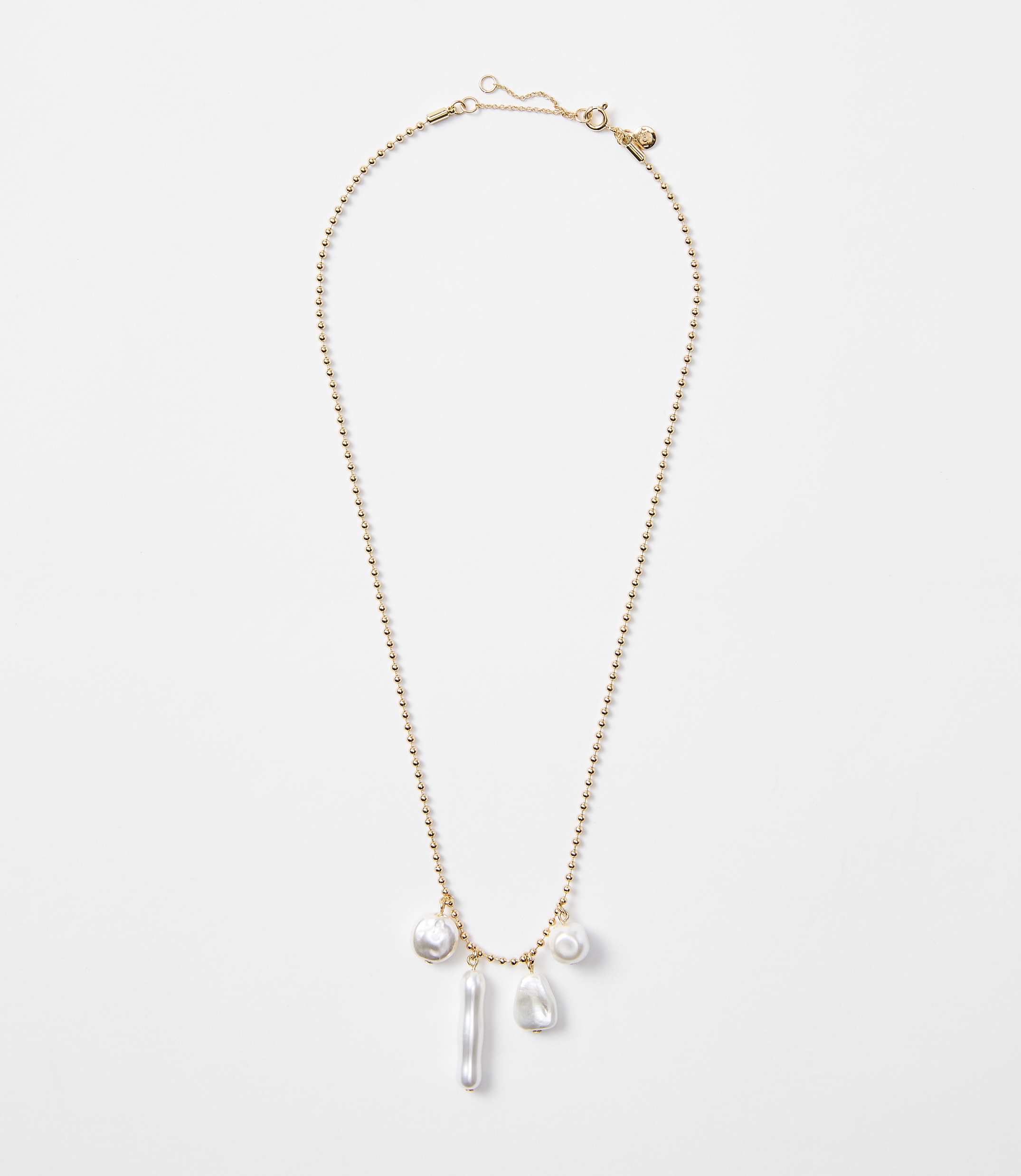 Pearlized Modern Pendant Necklace