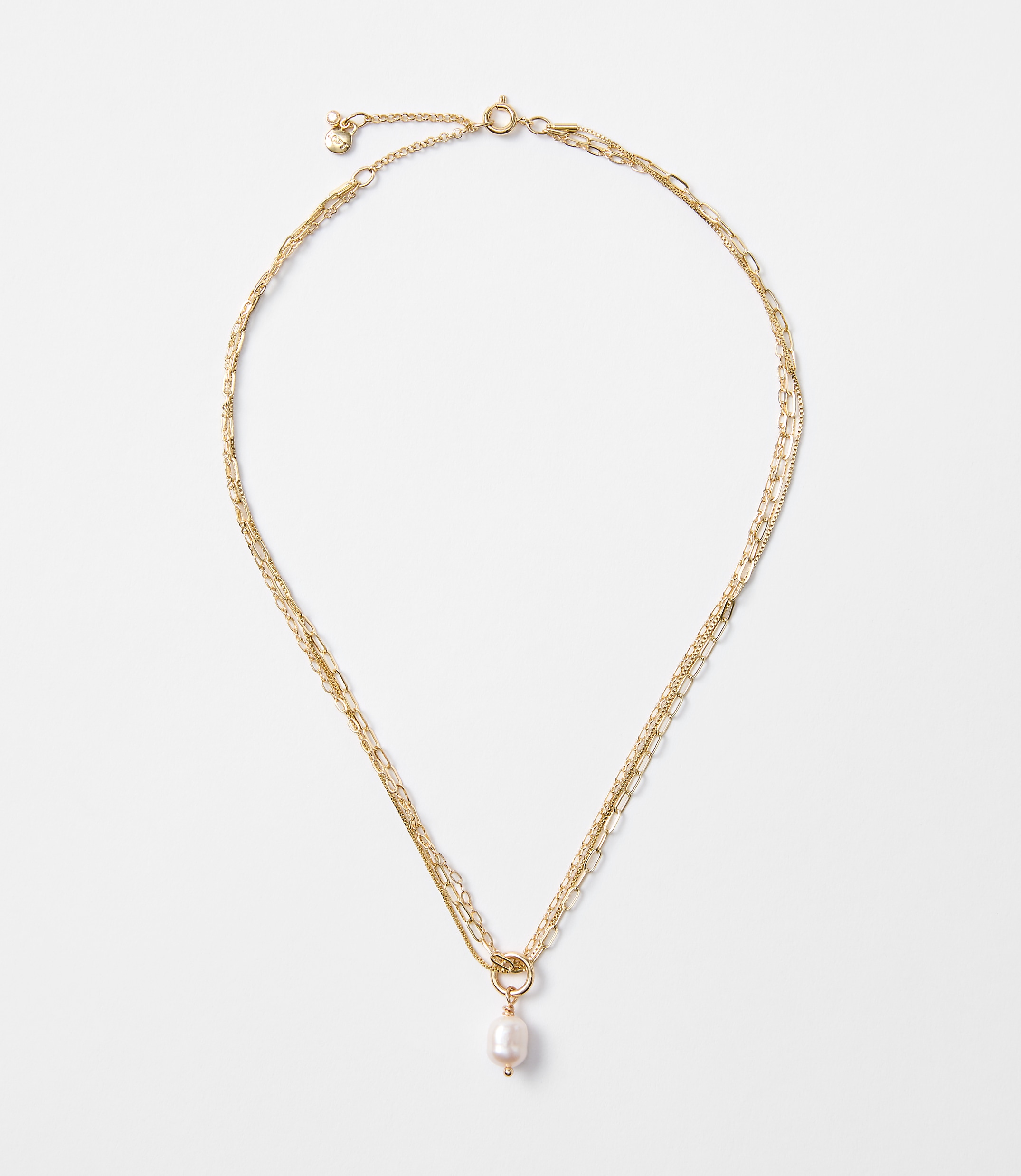 Pearlized Layered Necklace