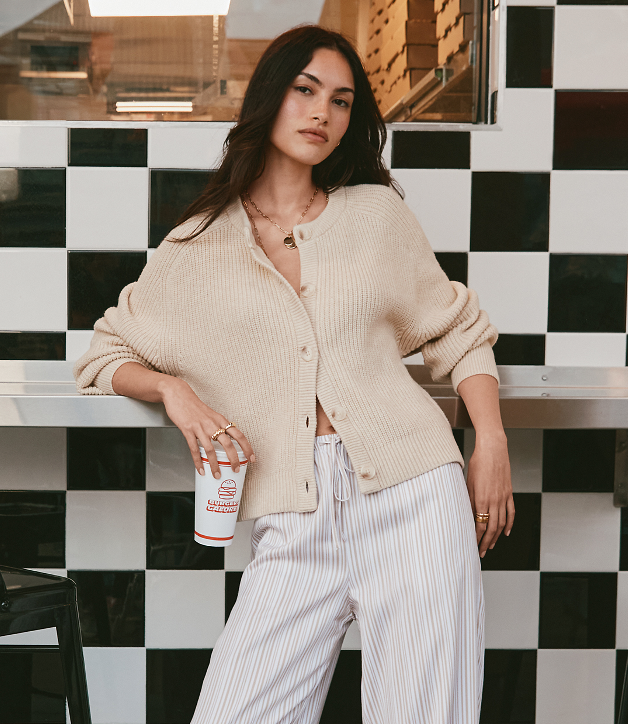 Ribbed Relaxed Cardigan