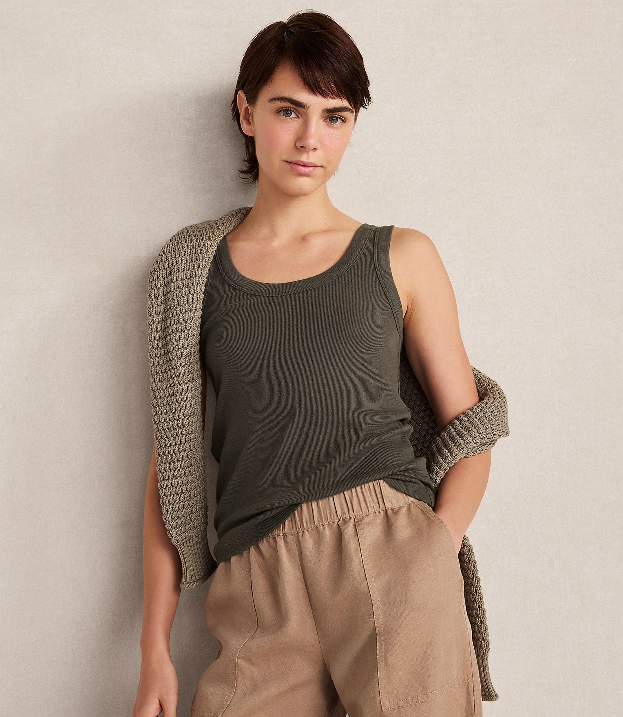 Haven Well Within Essential Organic Cotton Scoop Neck Tank