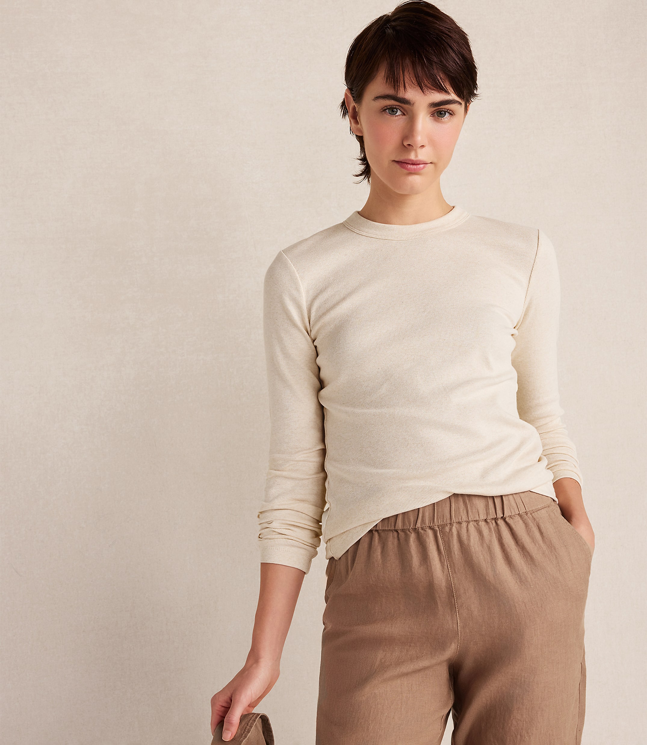 Haven Well Within Botanical-Dyed Organic Cotton Long Sleeve Tee