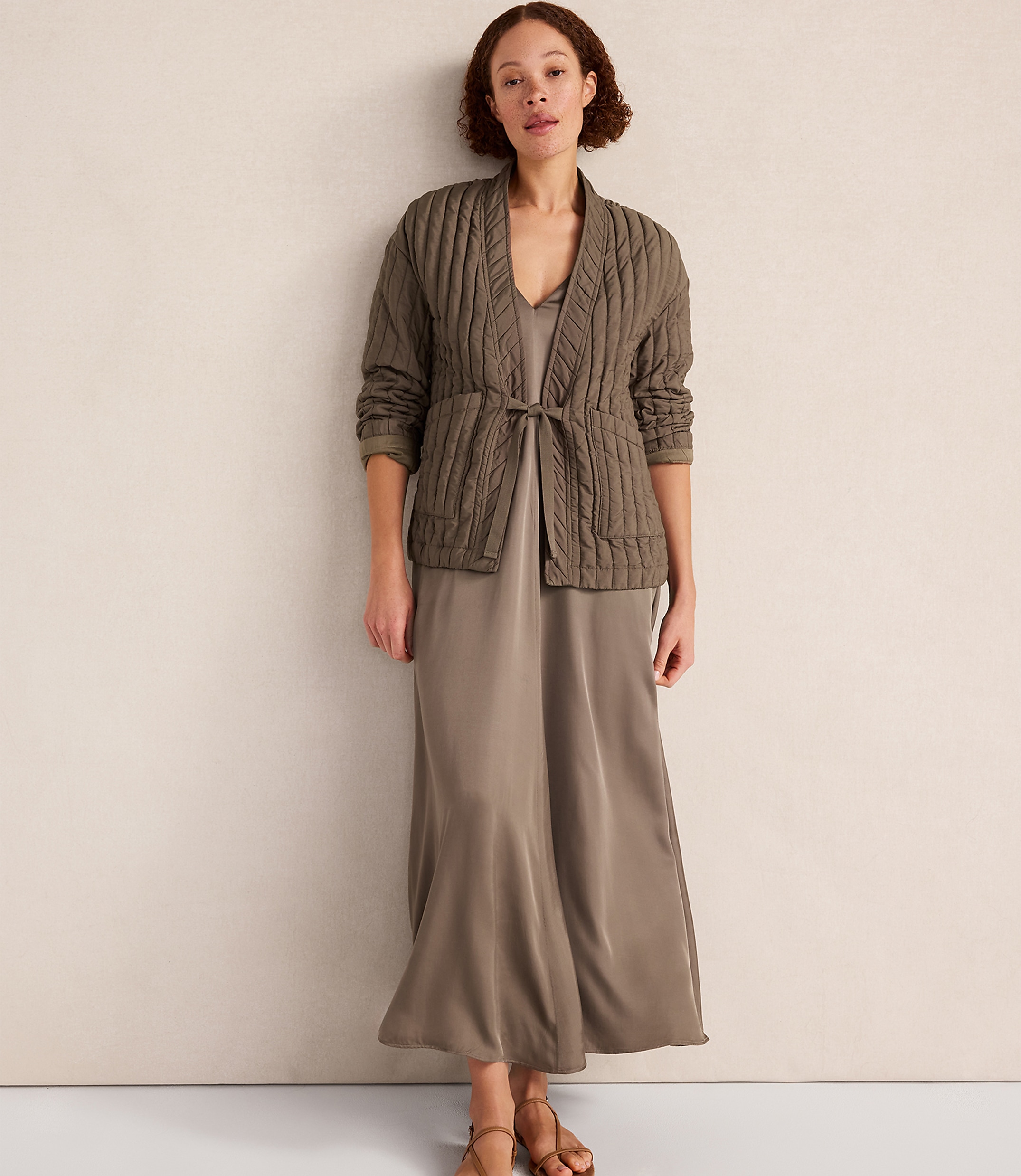 Haven Well Within Quilted Tie-Front Jacket