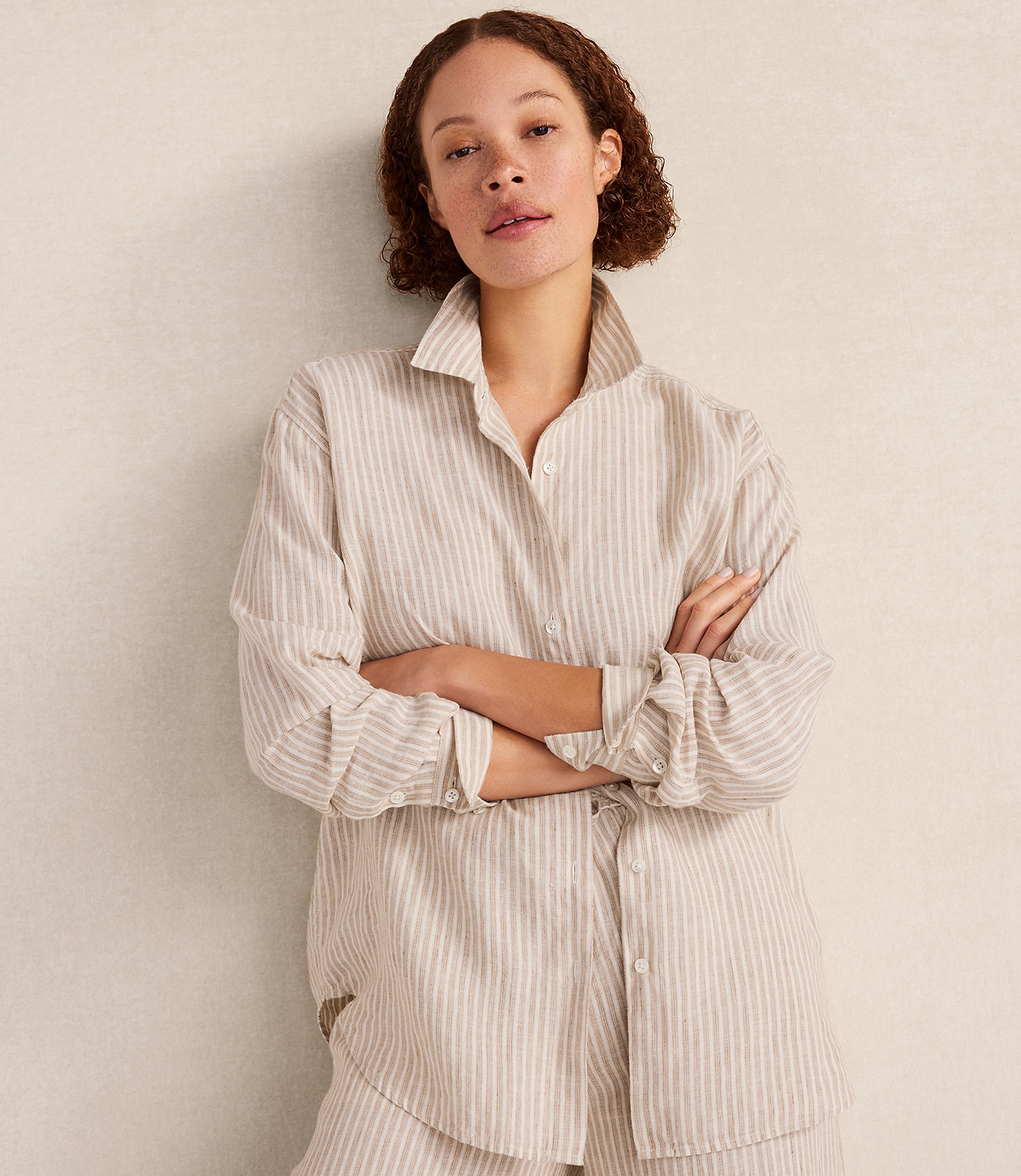 Haven Well Within The Daily Shirt in Everweave Linen Stripe