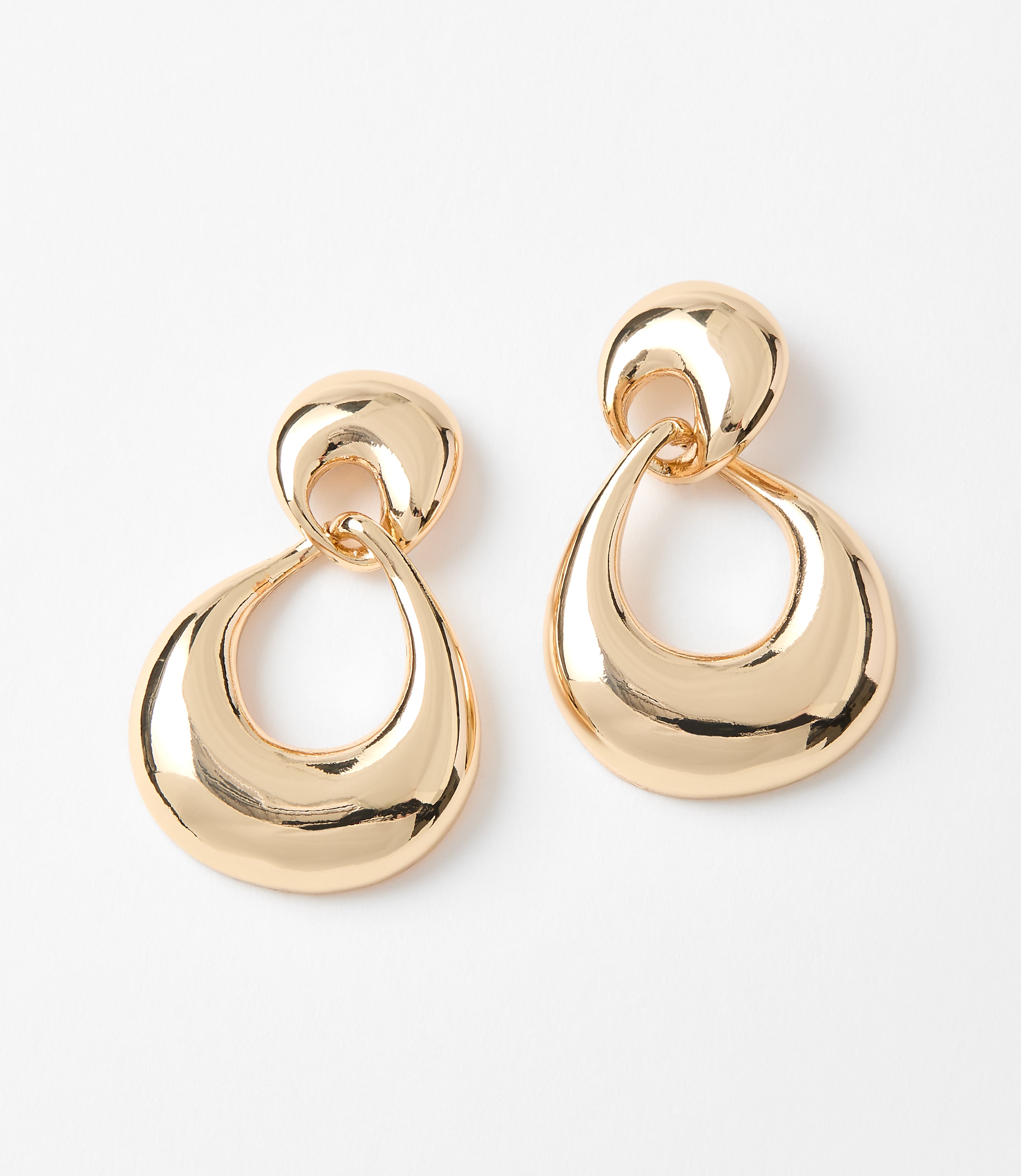 Molded Chunky Hoop Earrings