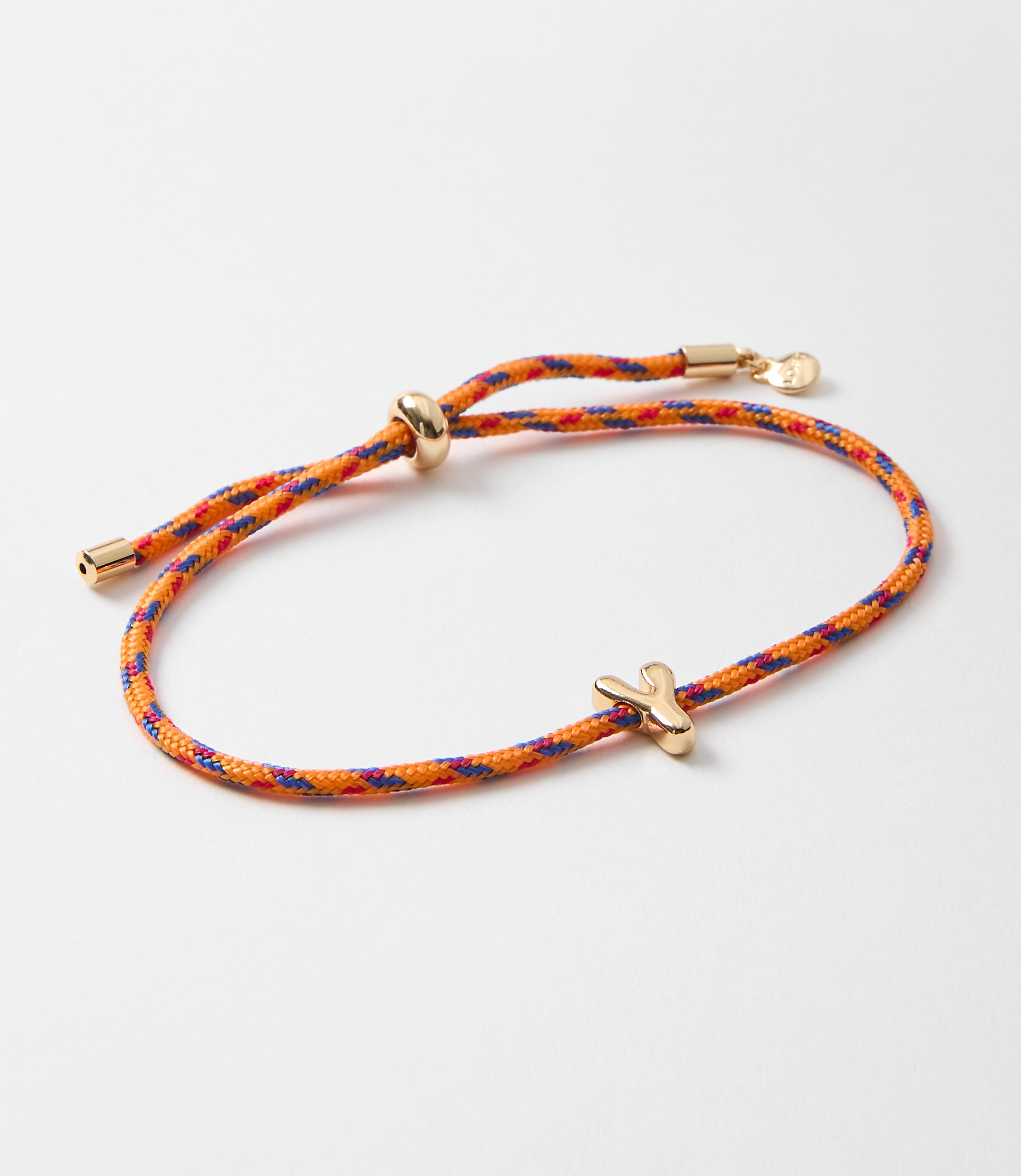 Rope Pull Tie Initial Bracelet