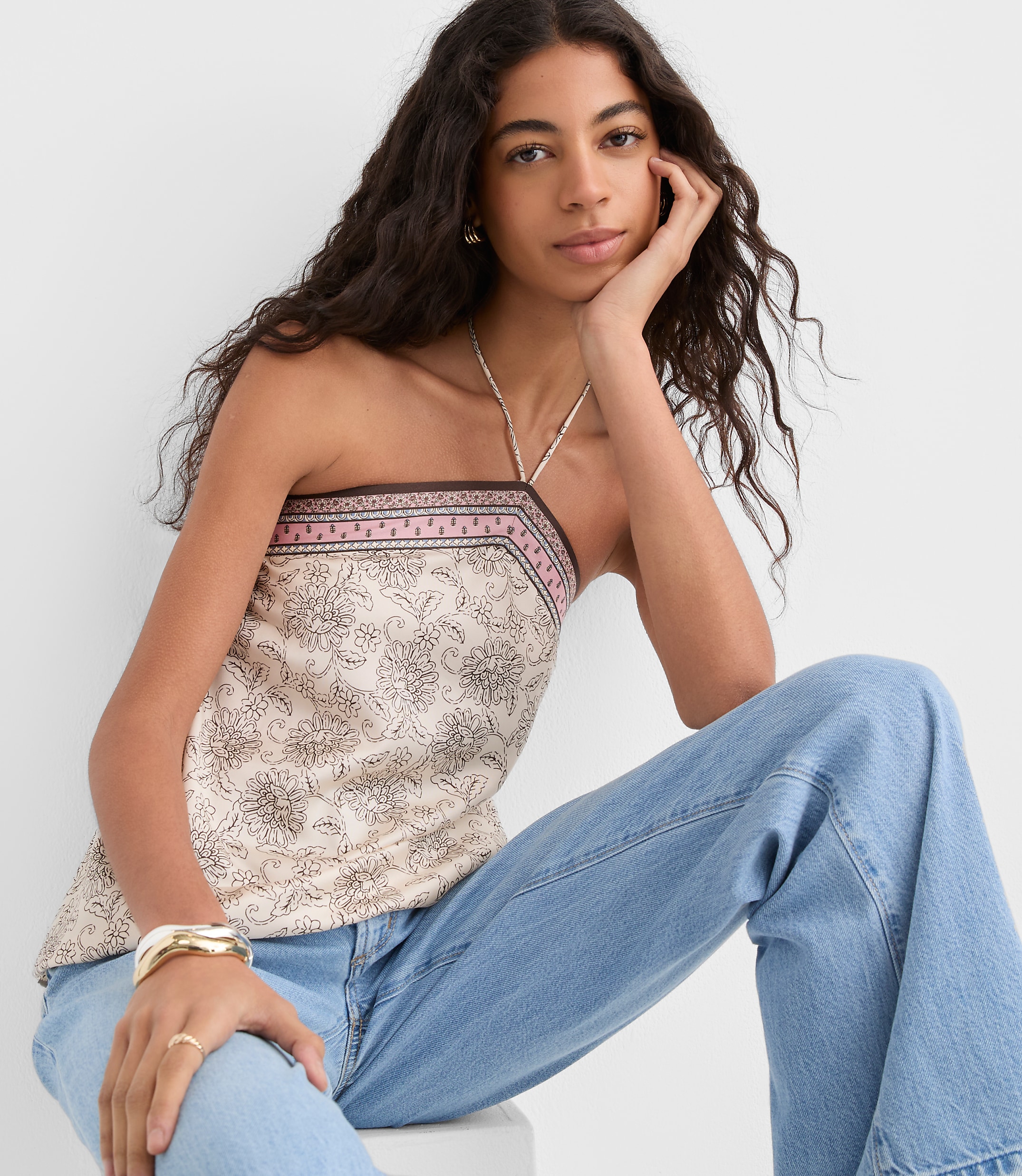 Petite Patchwork Halter Top
