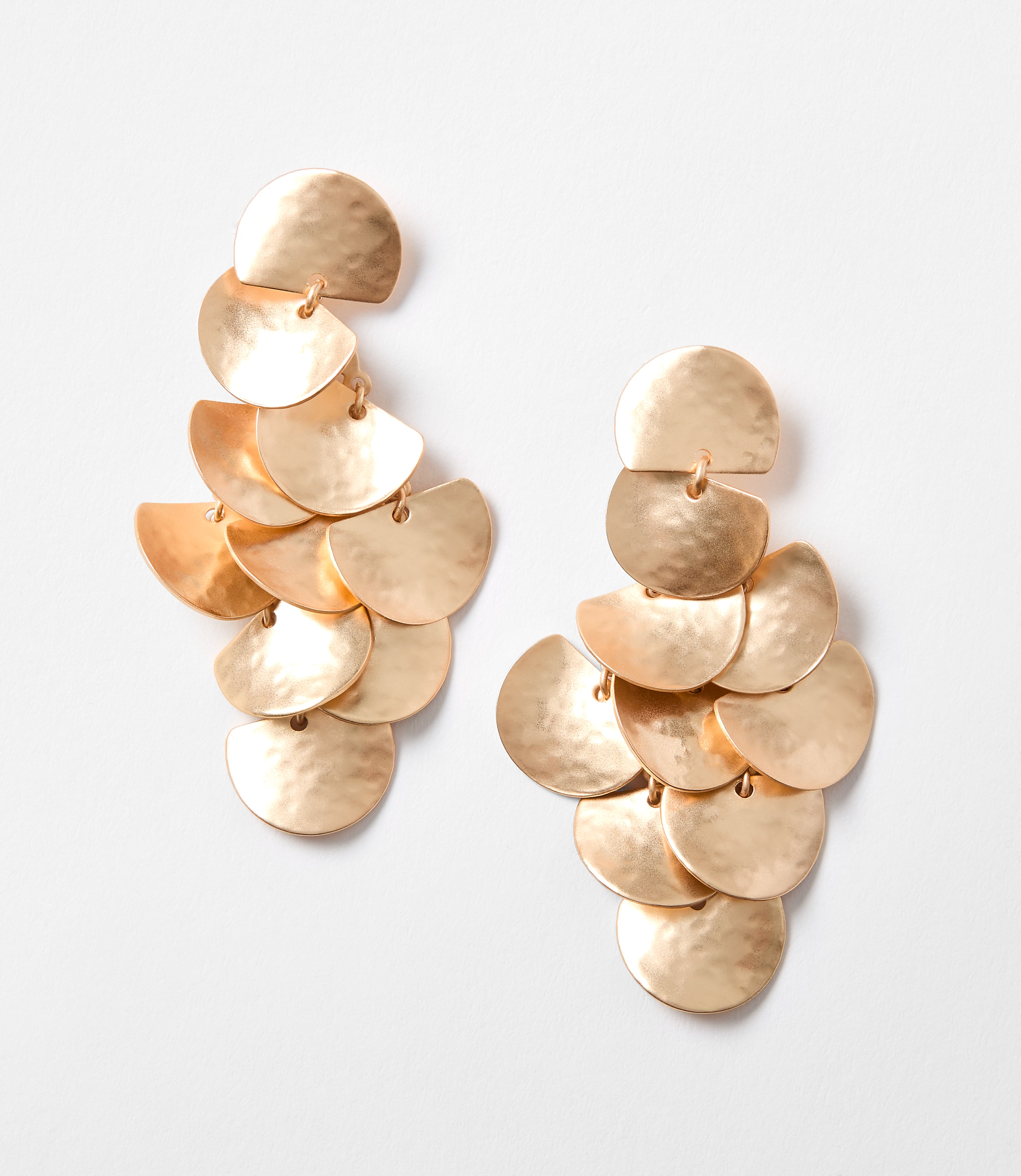 Hammered Chandelier Earrings
