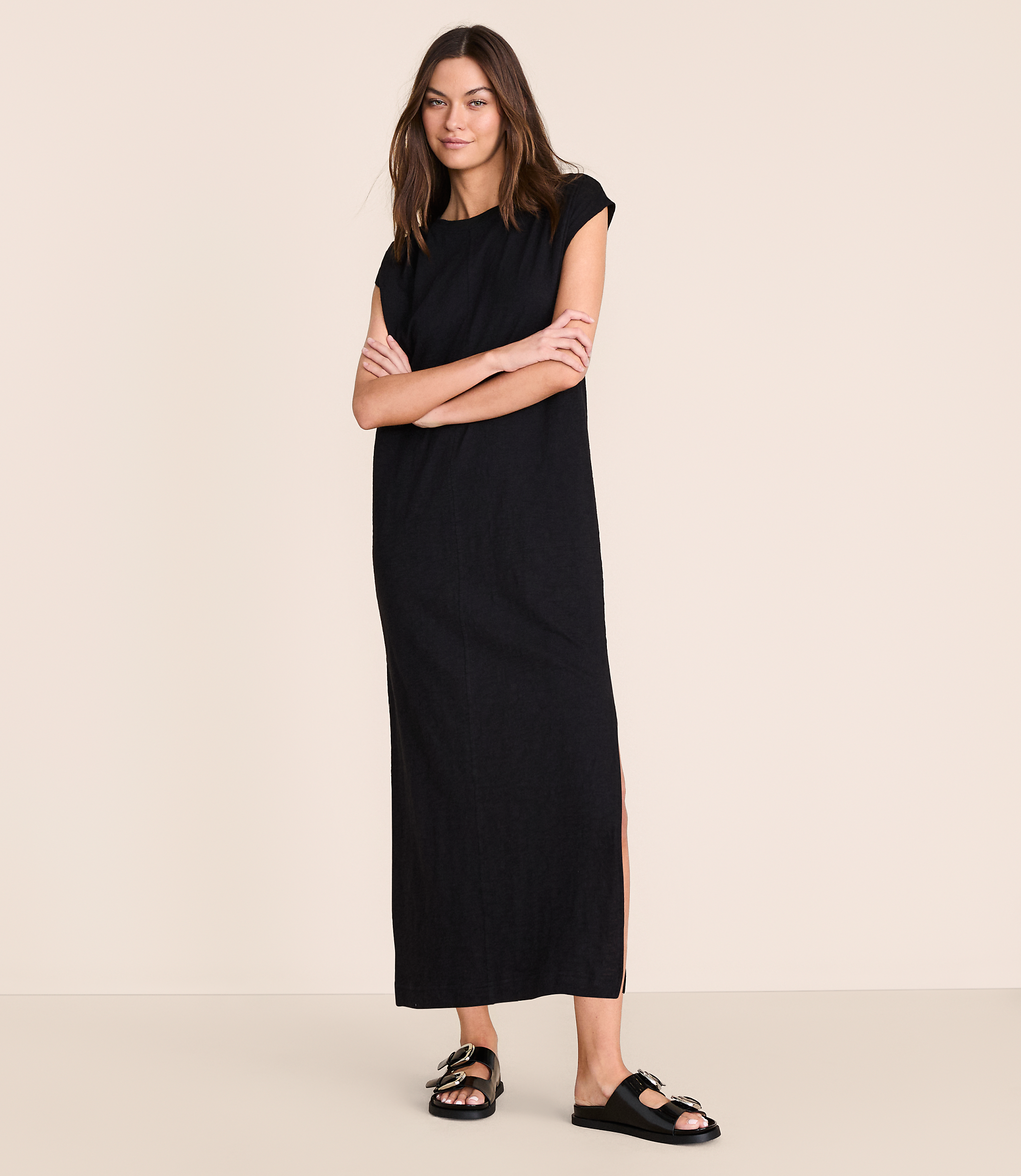 Petite Lou & Grey Muscle Tee Midi Pocket Dress