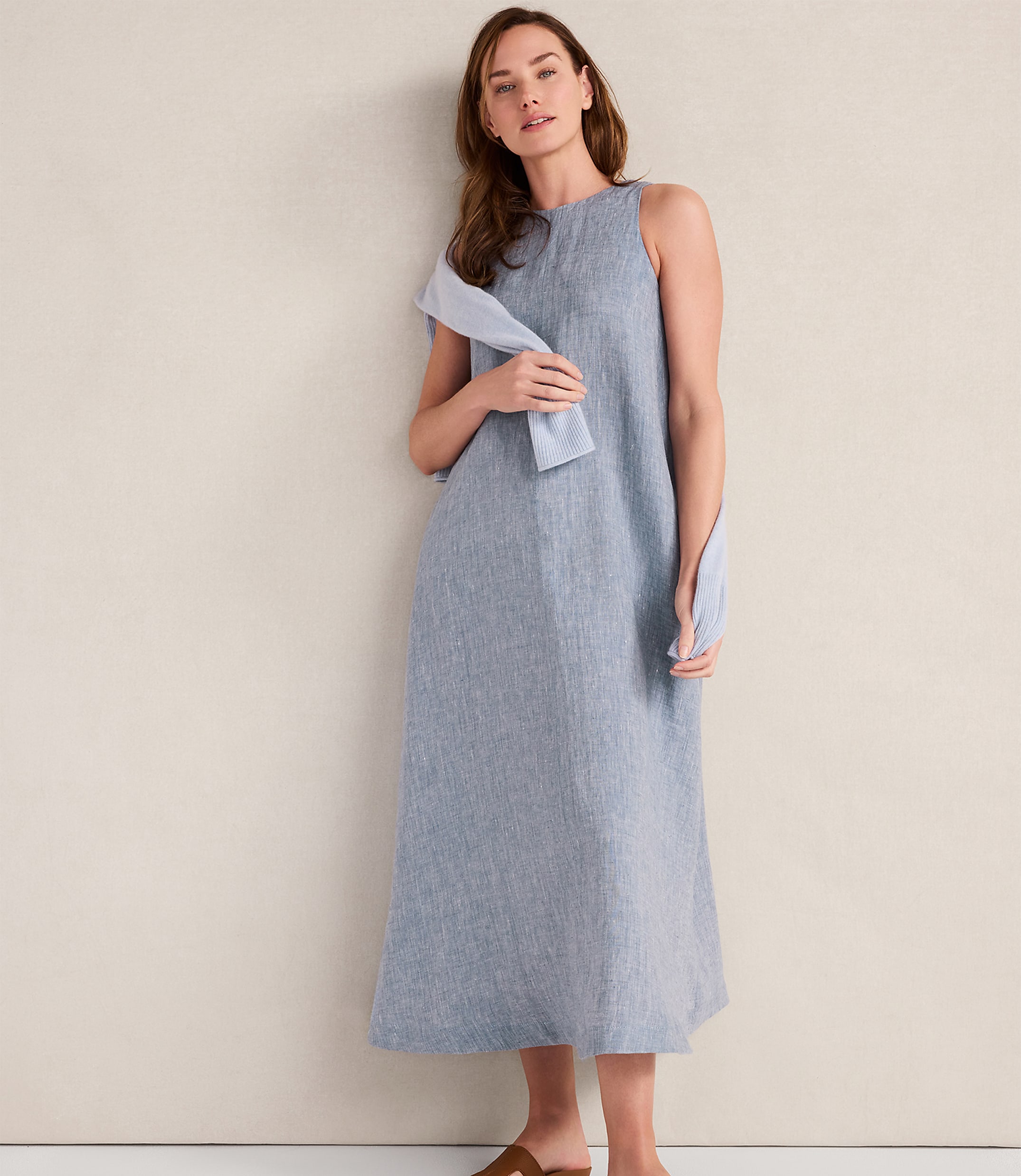 Haven Well Within Linen Boat Neck Maxi Dress