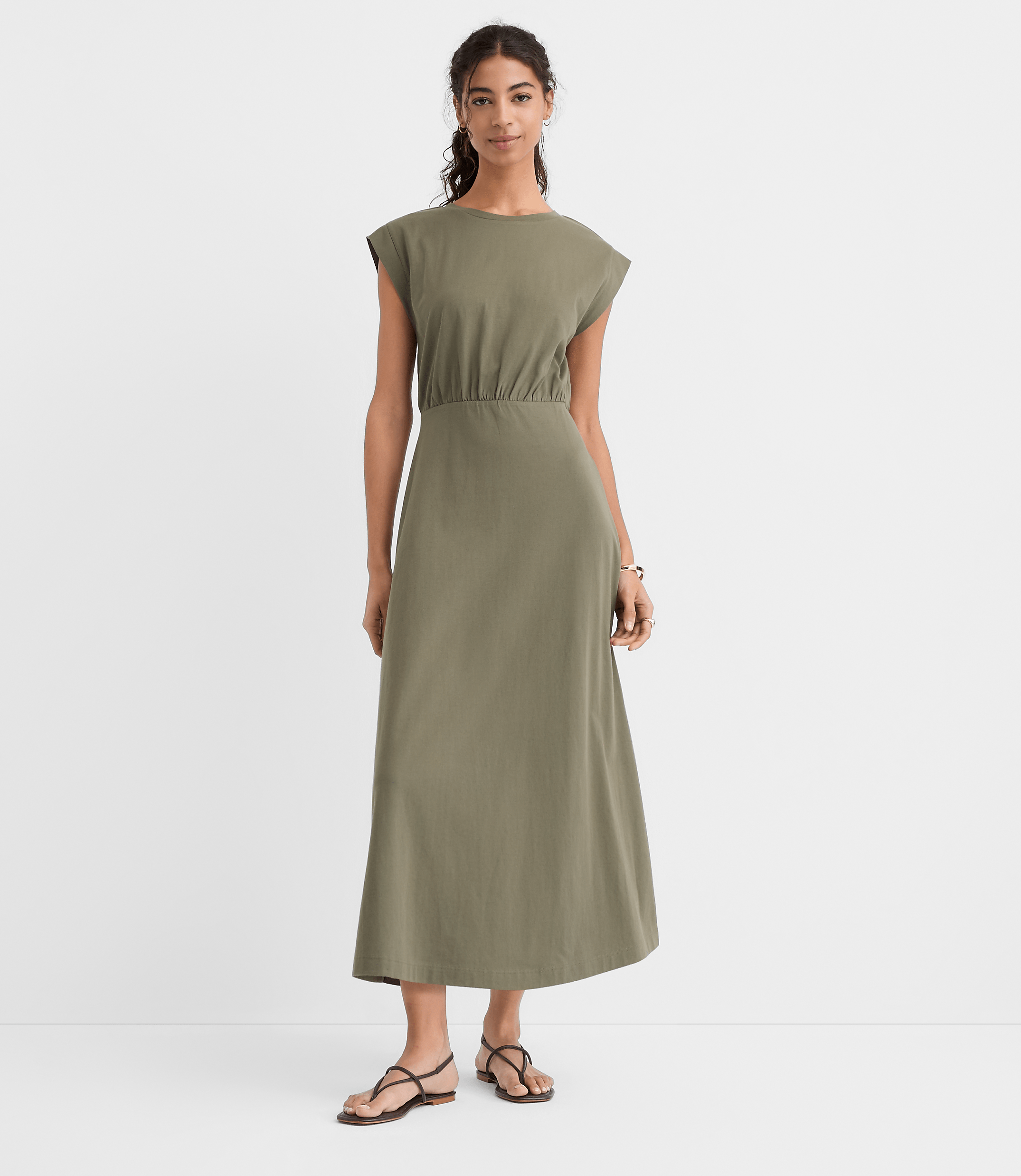 Petite Wedge Tee Midi Dress