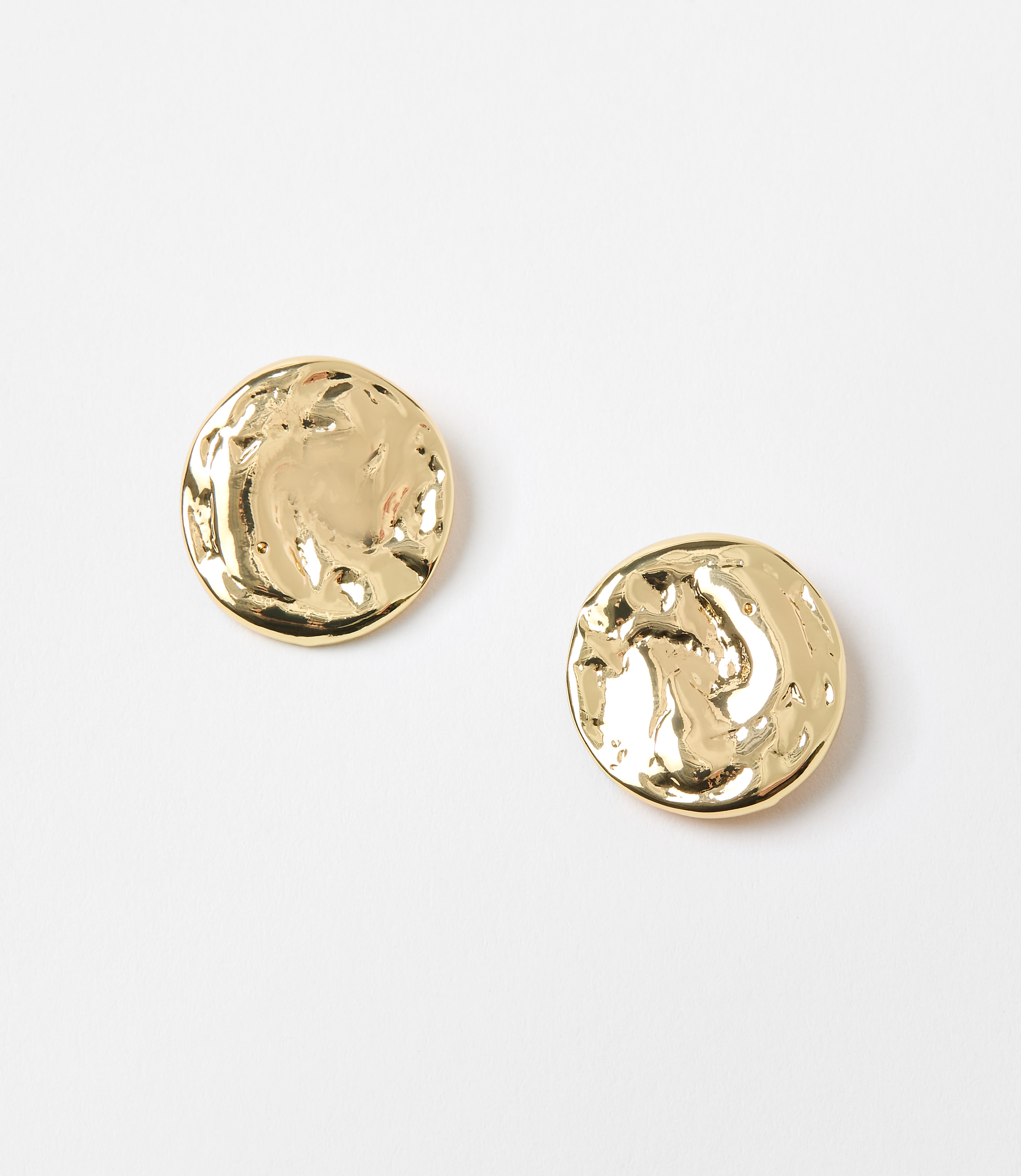 Coin Stud Earrings