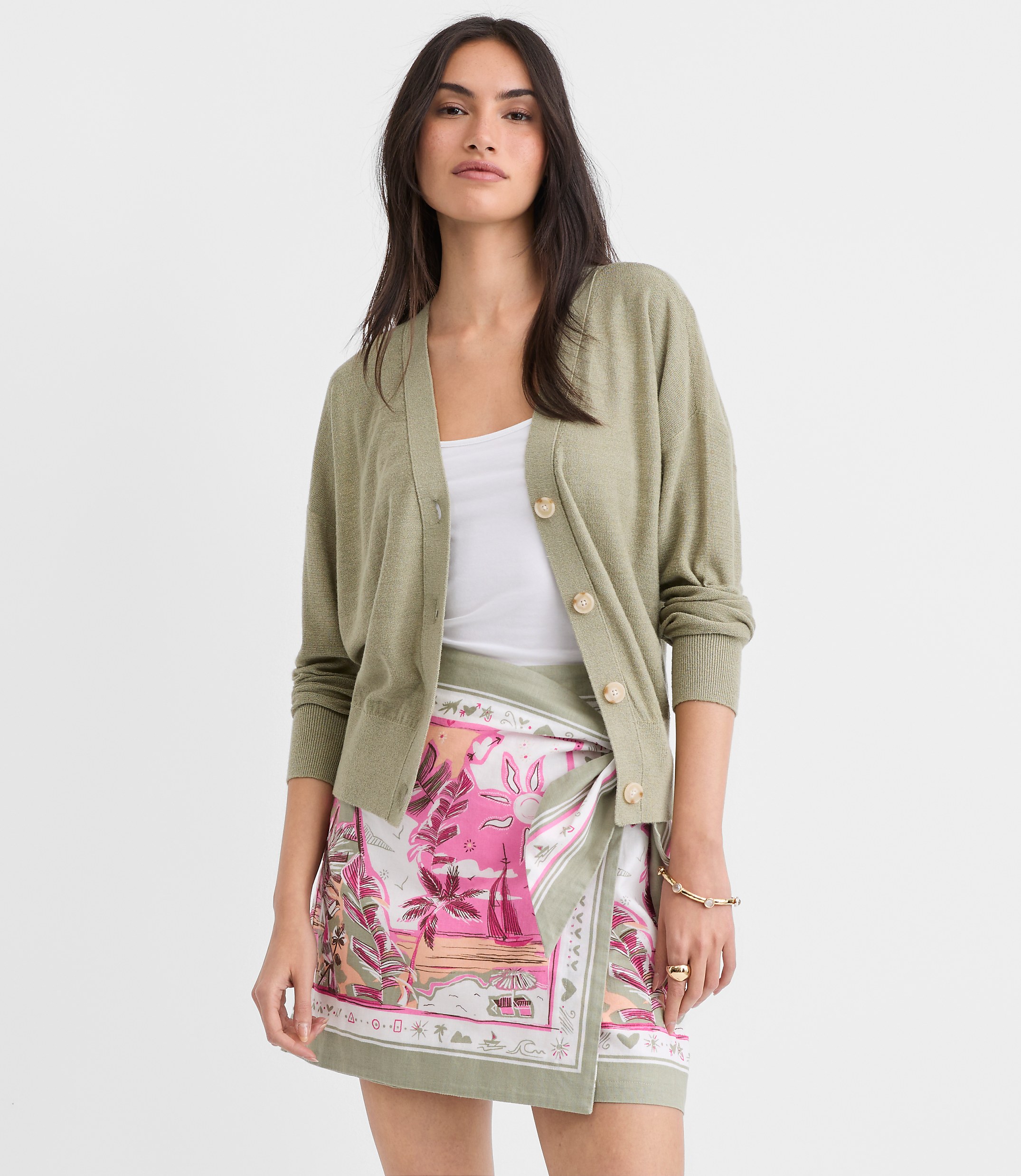 Modern V-Neck Cardigan